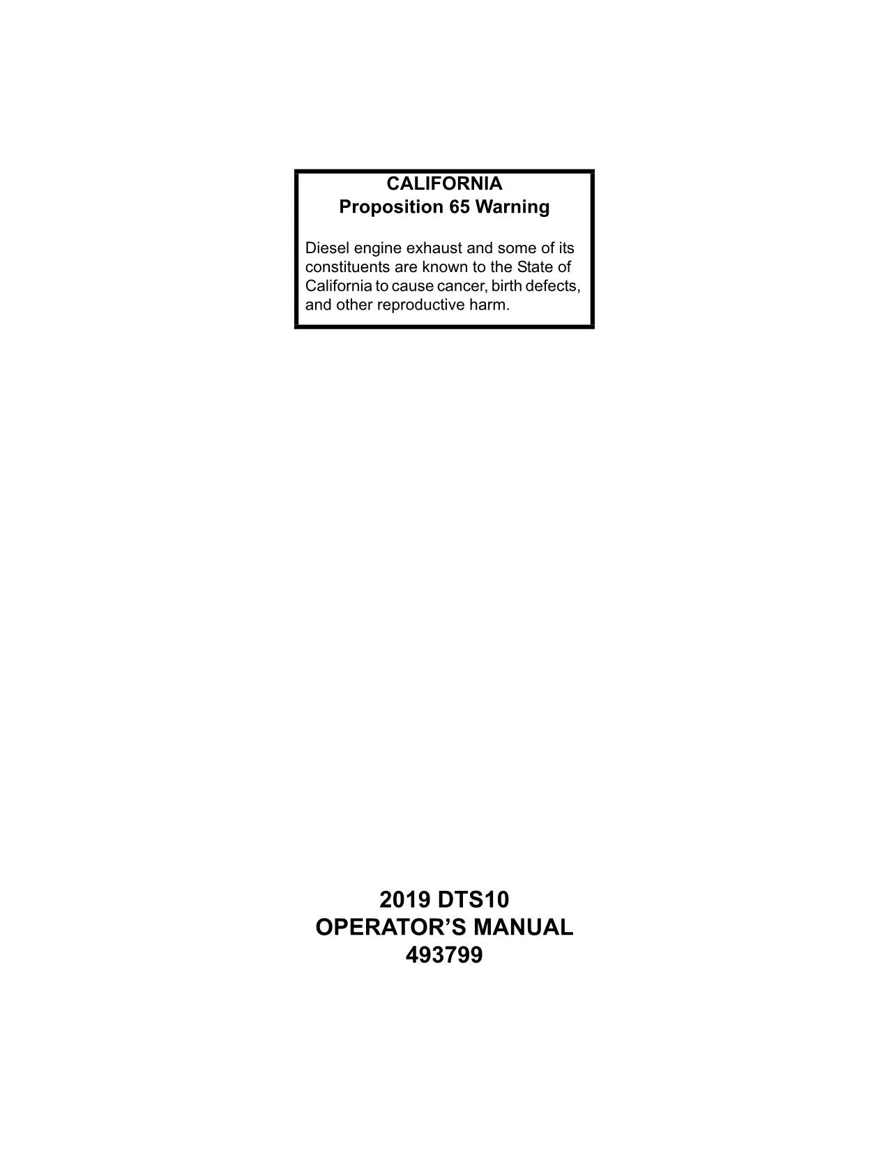 JOHN DEERE DTS10 SPRAYER OPERATORS MANUAL #3