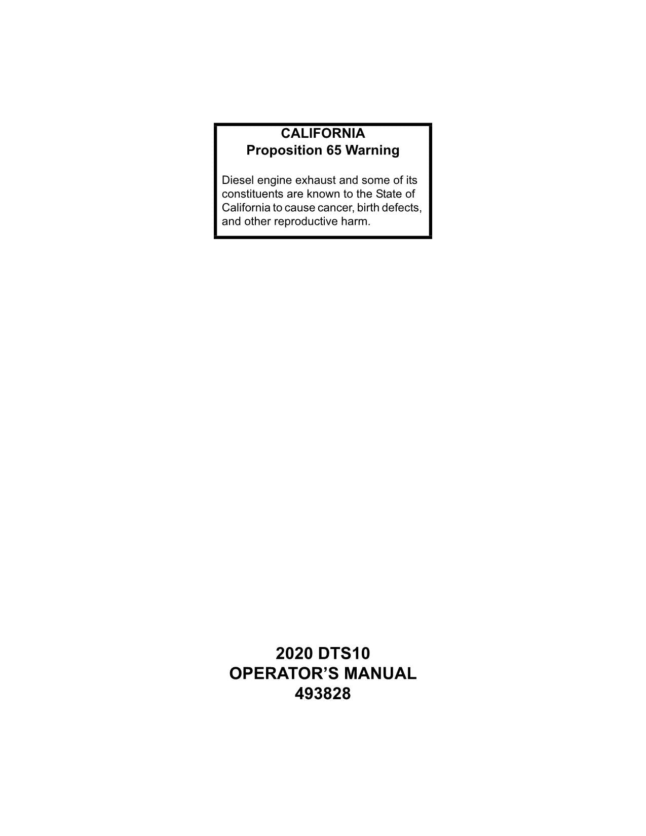 JOHN DEERE DTS10 SPRAYER OPERATORS MANUAL #4