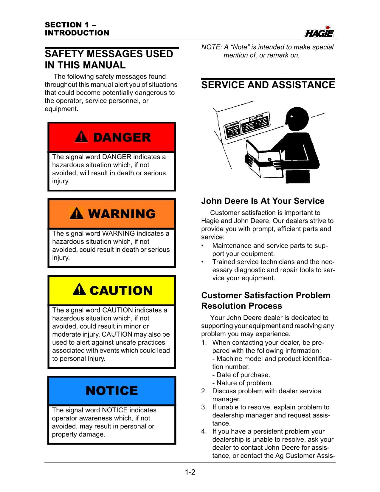 JOHN DEERE DTS10 SPRAYER OPERATORS MANUAL #4