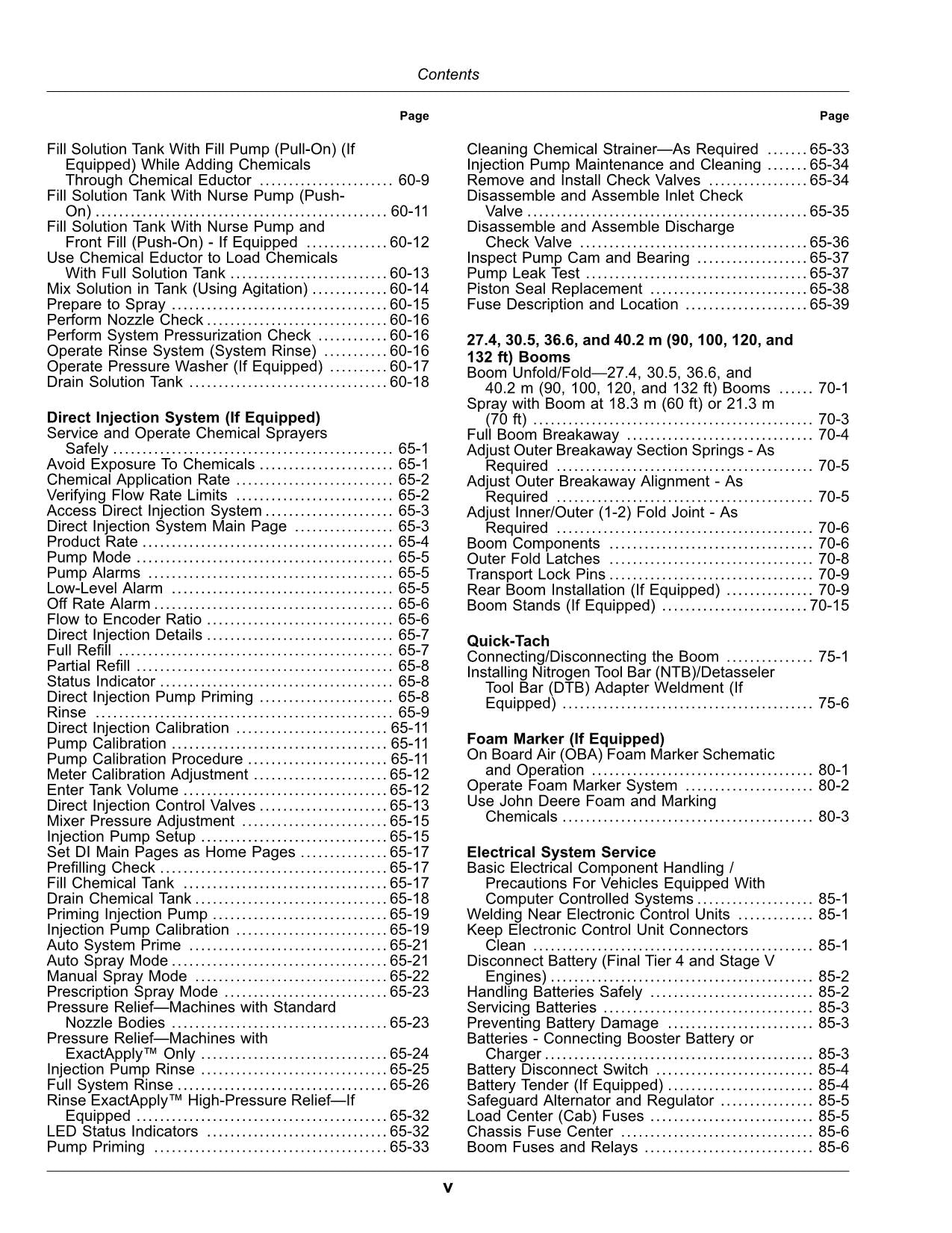 JOHN DEERE STS12  STS16  STS20 SPRAYER OPERATORS MANUAL #3