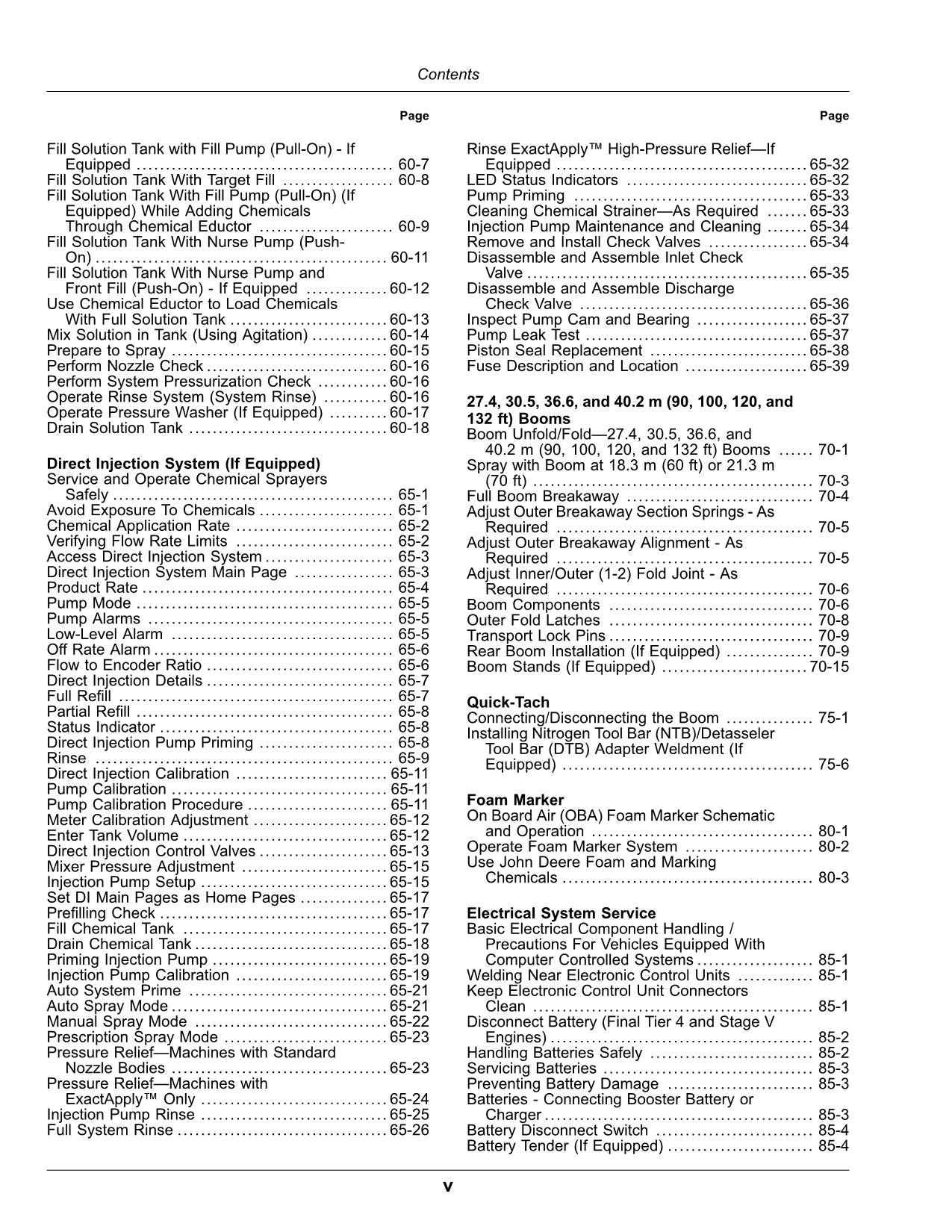 JOHN DEERE STS 20  STS 12  STS 16 SPRAYER OPERATORS MANUAL #3