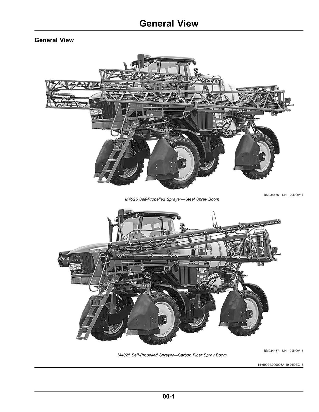 JOHN DEERE M4025 SPRÜHGERÄT BEDIENUNGSANLEITUNG #1