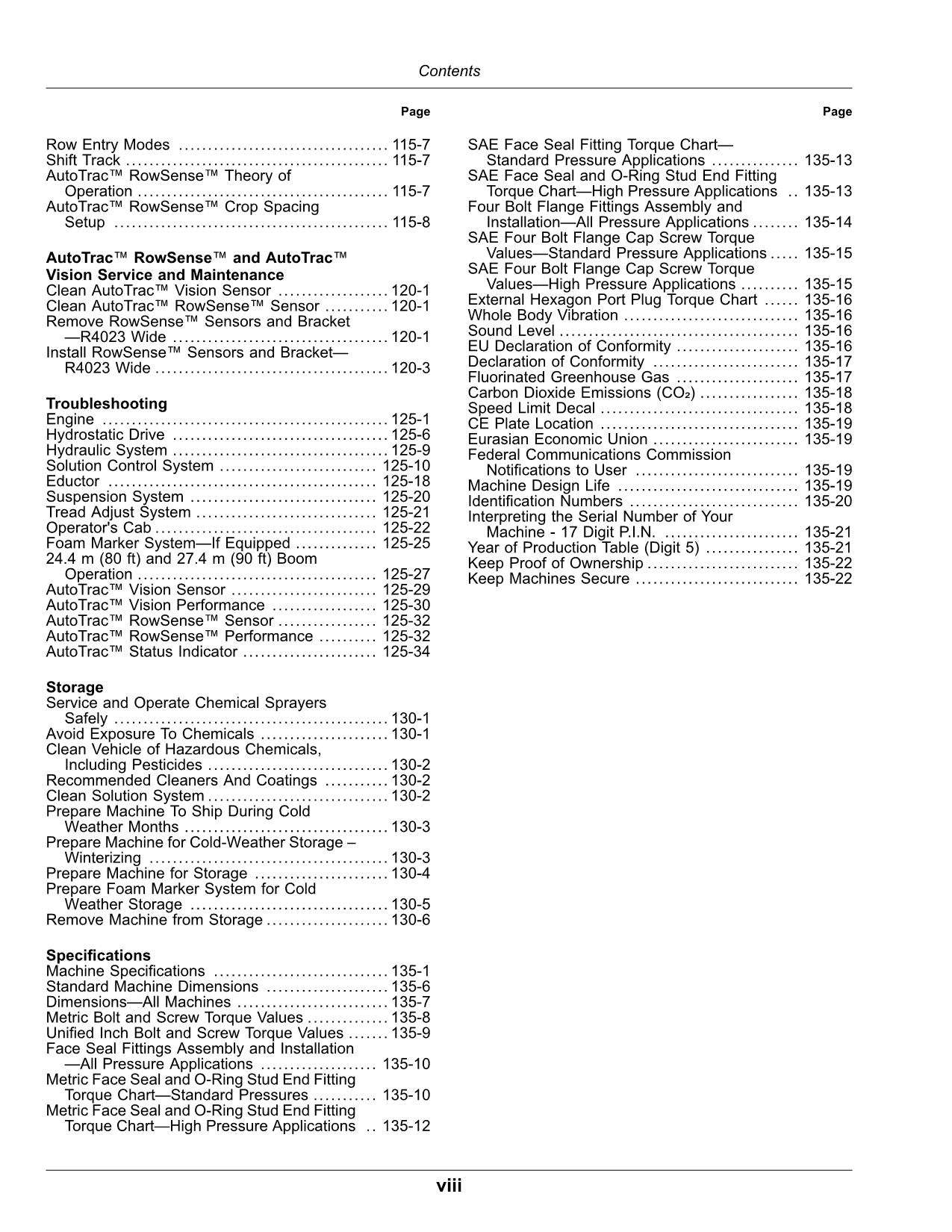 JOHN DEERE R4023 SPRAYER OPERATORS MANUAL #14