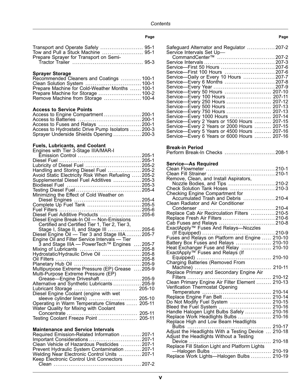 JOHN DEERE M4025 SPRAYER OPERATORS MANUAL #2