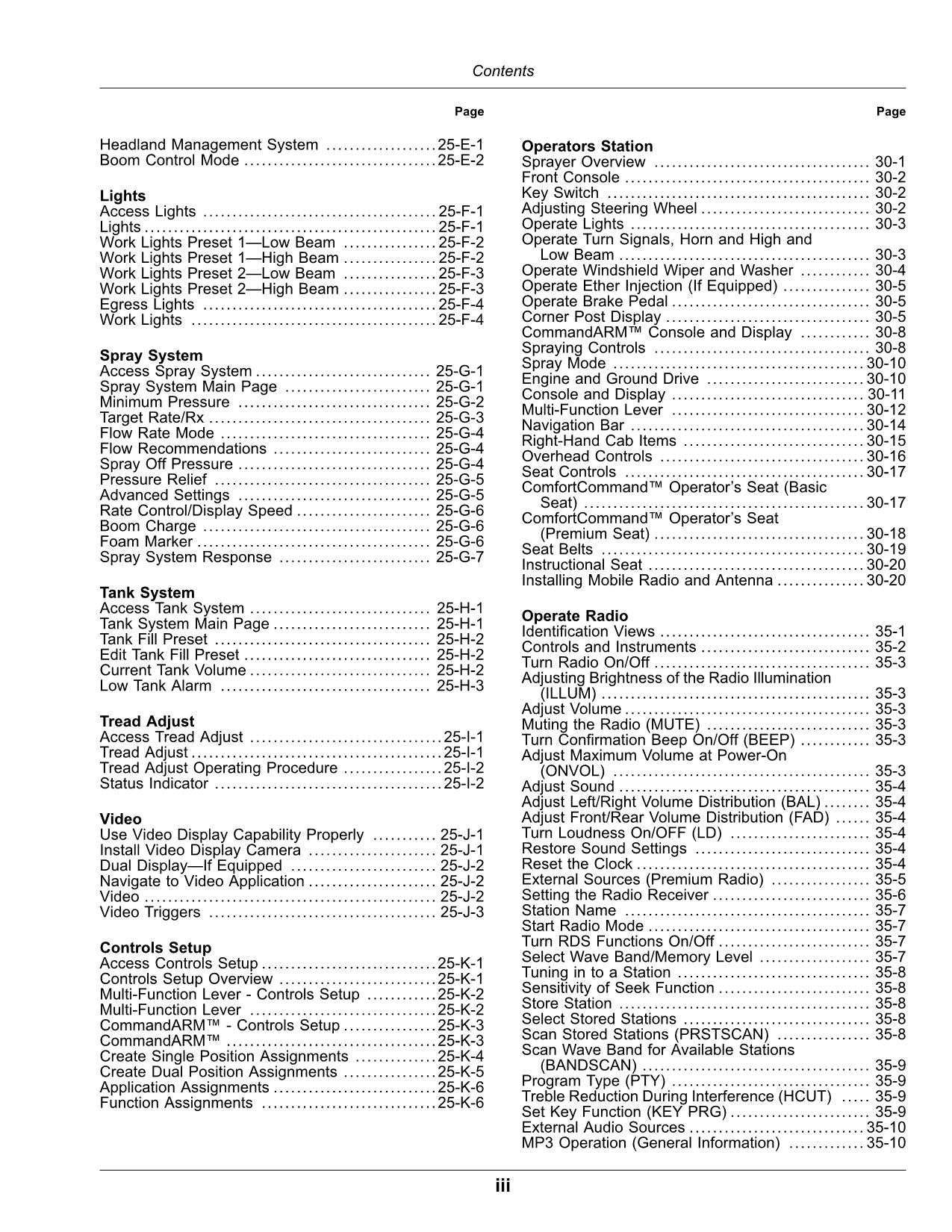 JOHN DEERE R4023 SPRAYER OPERATORS MANUAL #16