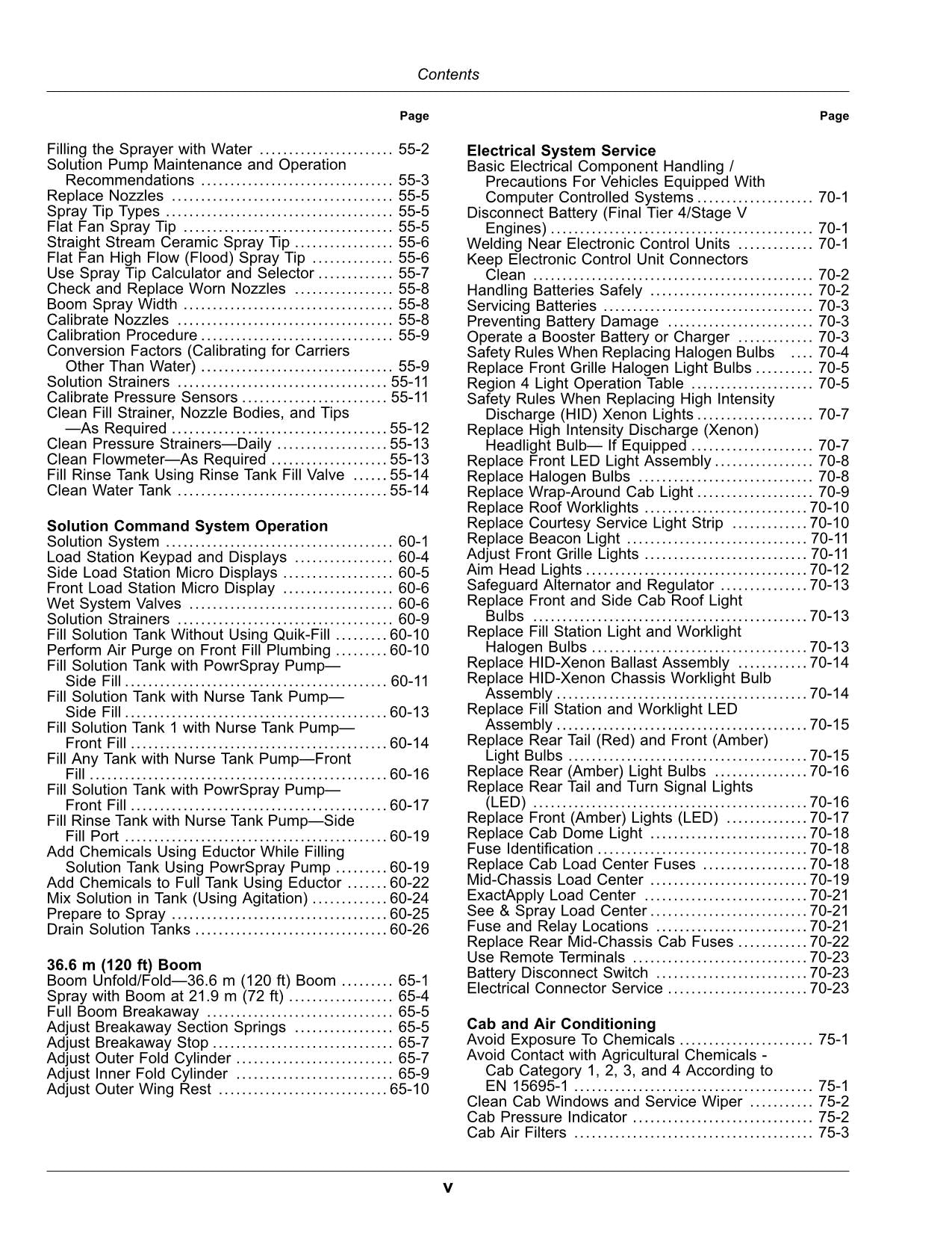 JOHN DEERE 612R  412R  410R SPRAYER OPERATORS MANUAL