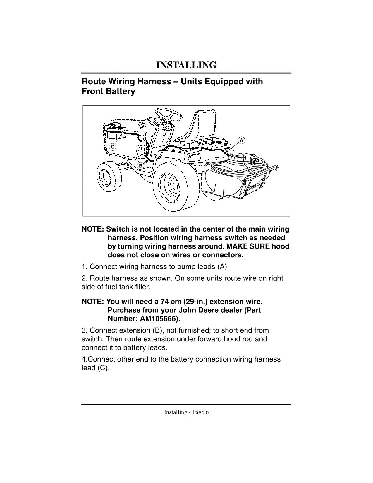 JOHN DEERE 15 GALLON SPRAYER OPERATORS MANUAL #2