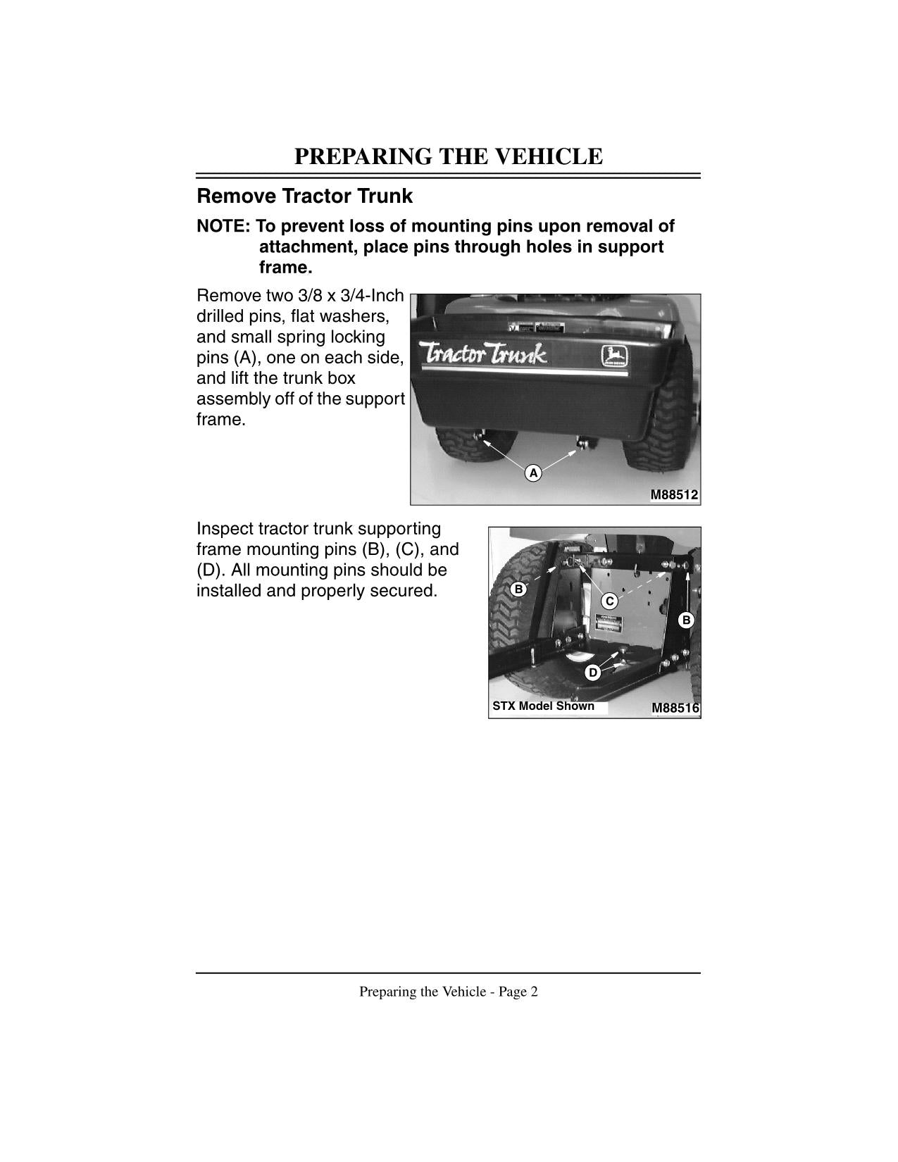 JOHN DEERE 15 GALLON SPRAYER OPERATORS MANUAL #2