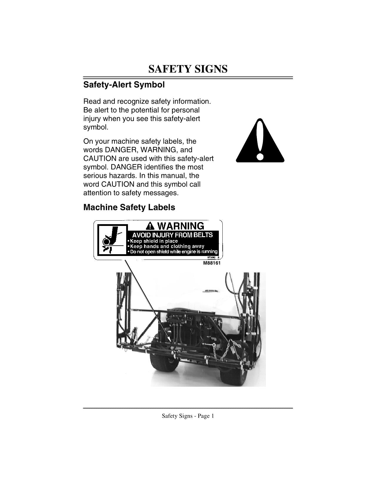 JOHN DEERE 200 18 SPRAYER OPERATORS MANUAL