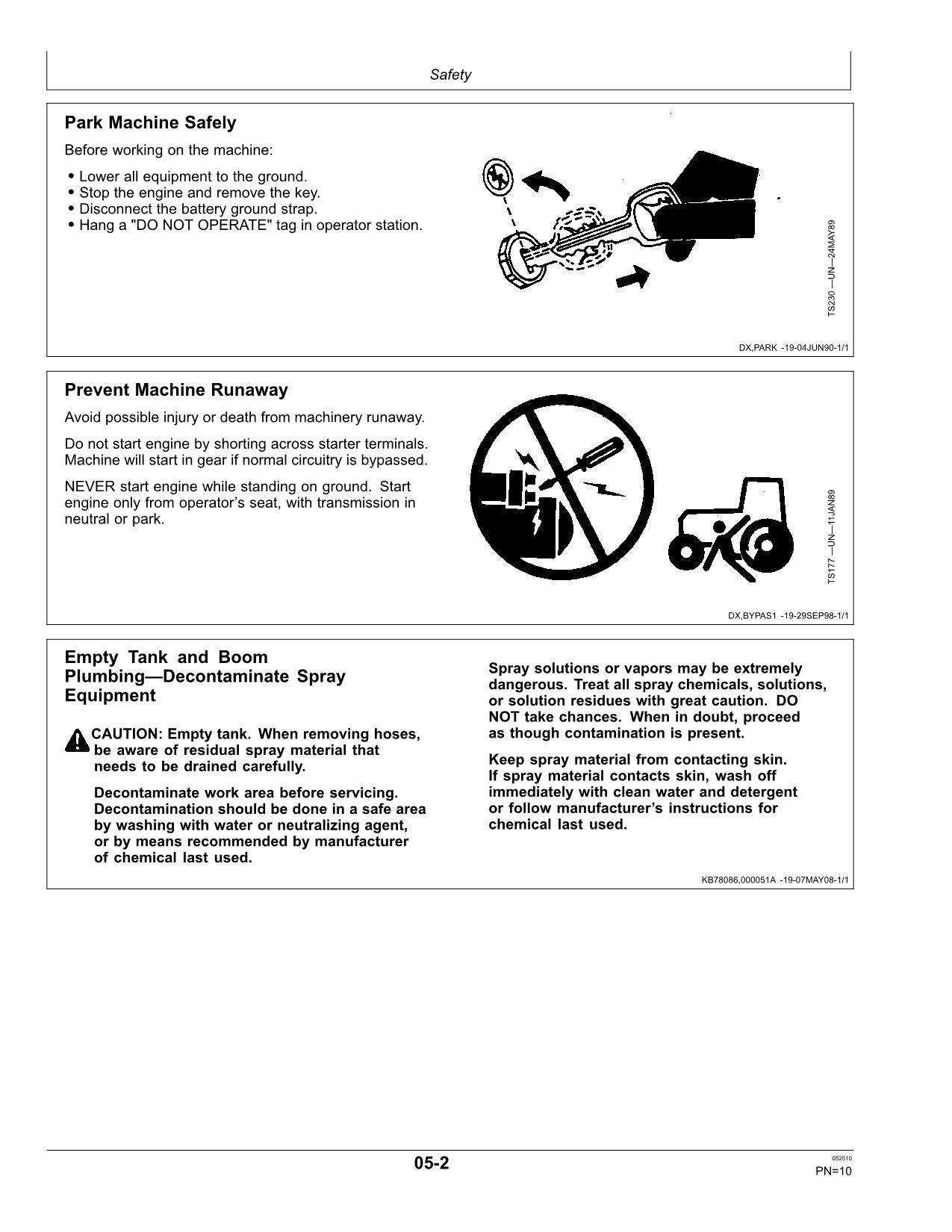 JOHN DEERE 4730  4830 SPRAYER OPERATORS MANUAL #5