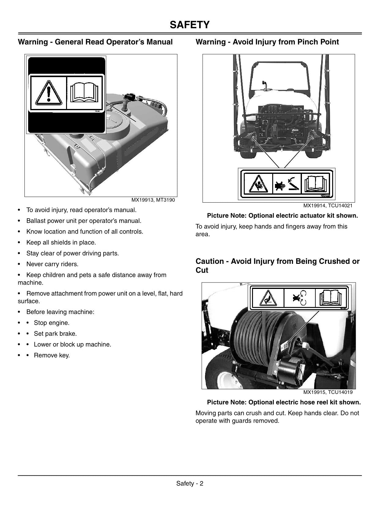 JOHN DEERE 2020 PROGATOR HD200 SPRAYER OPERATORS MANUAL