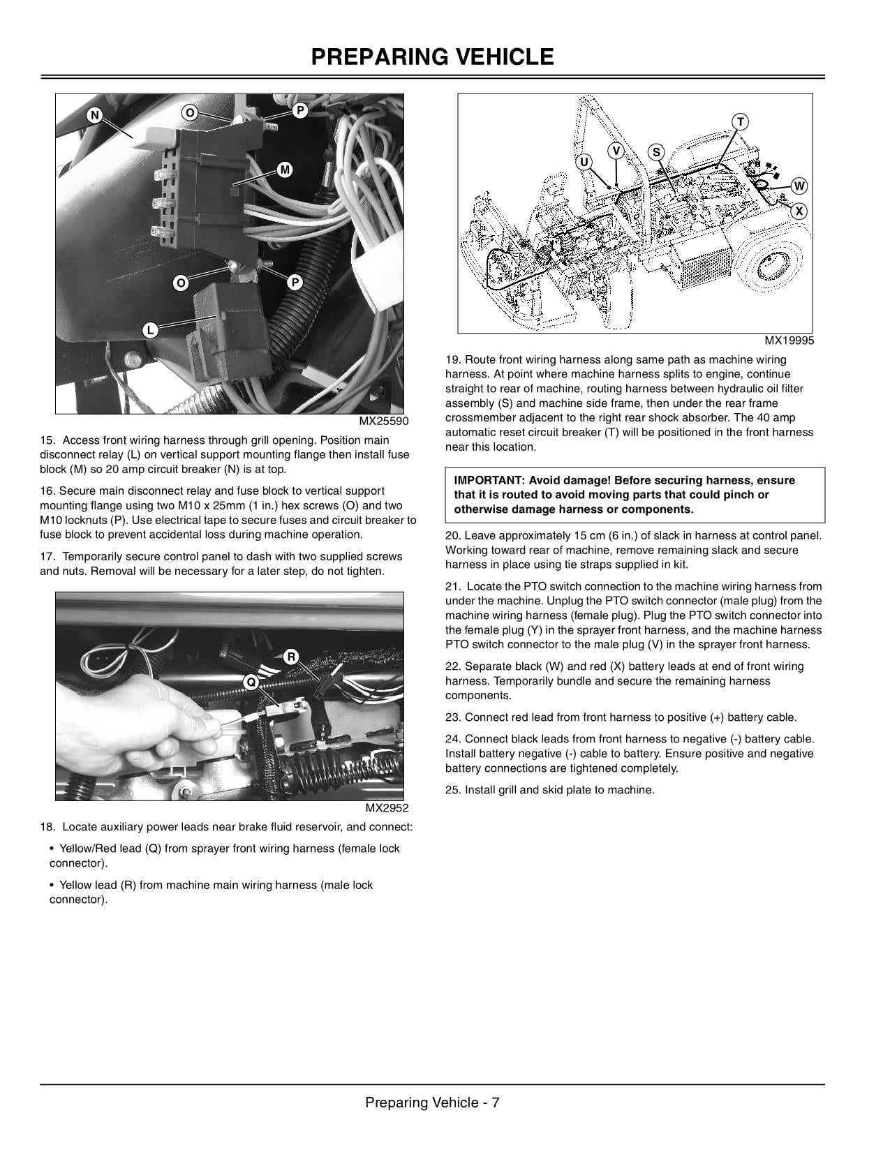 JOHN DEERE 2020 2030 PROGATOR HD300 HD200 SPRAYER OPERATORS MANUAL