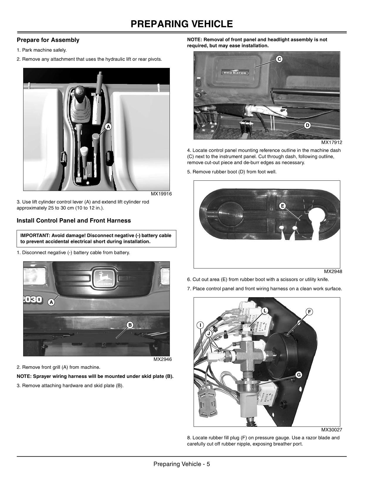 JOHN DEERE HD200 SPRAYER OPERATORS MANUAL