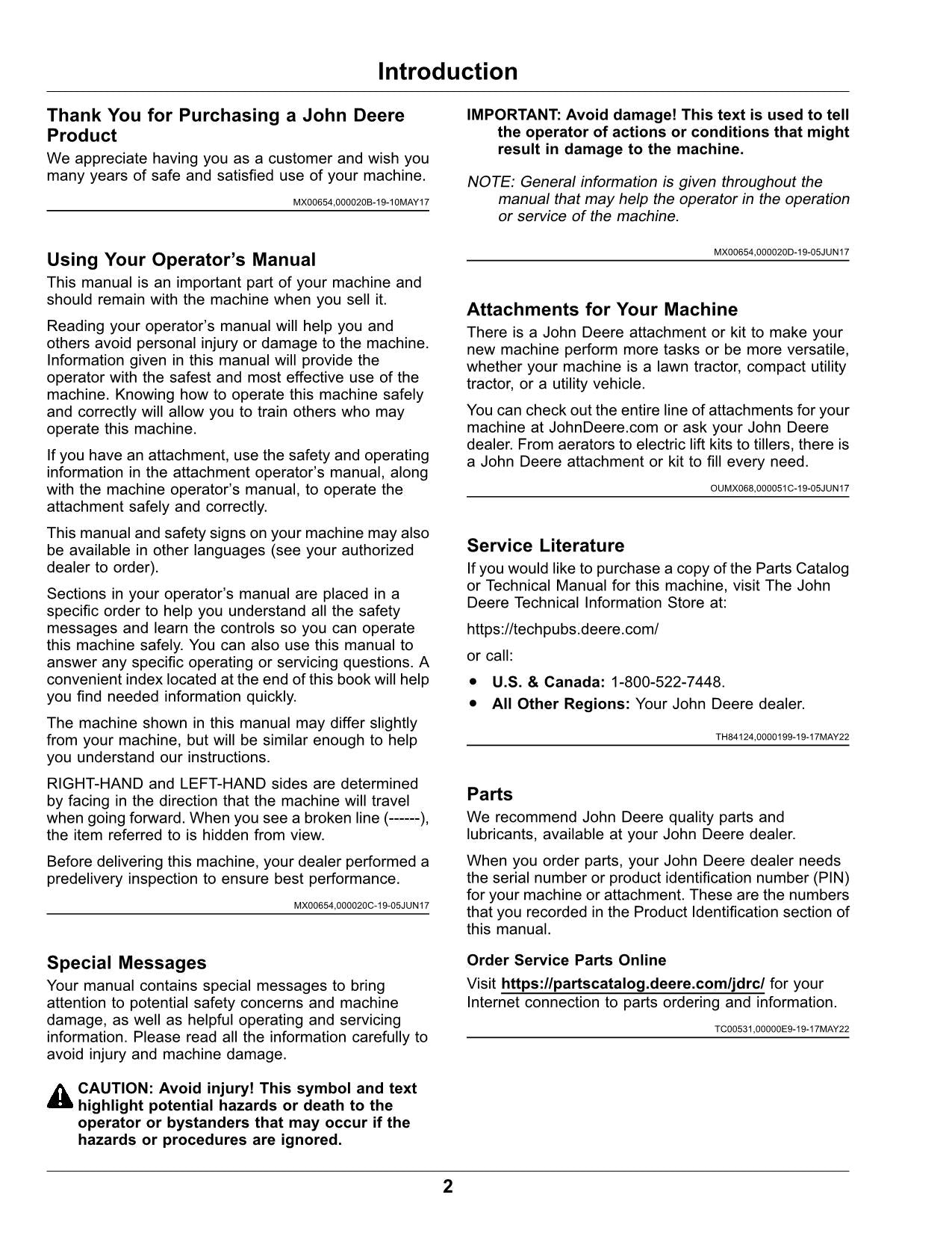 JOHN DEERE 2030A GPS 2030A 2020A 2020A EFI 2020A GPS SPRAYER OPERATOR MANUAL