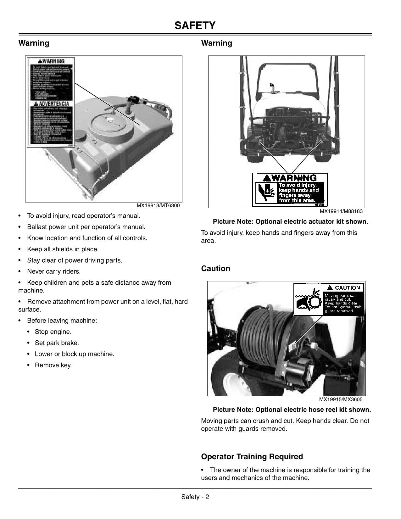 JOHN DEERE 2020 2030 PROGATOR HD200 SPRAYER OPERATORS MANUAL