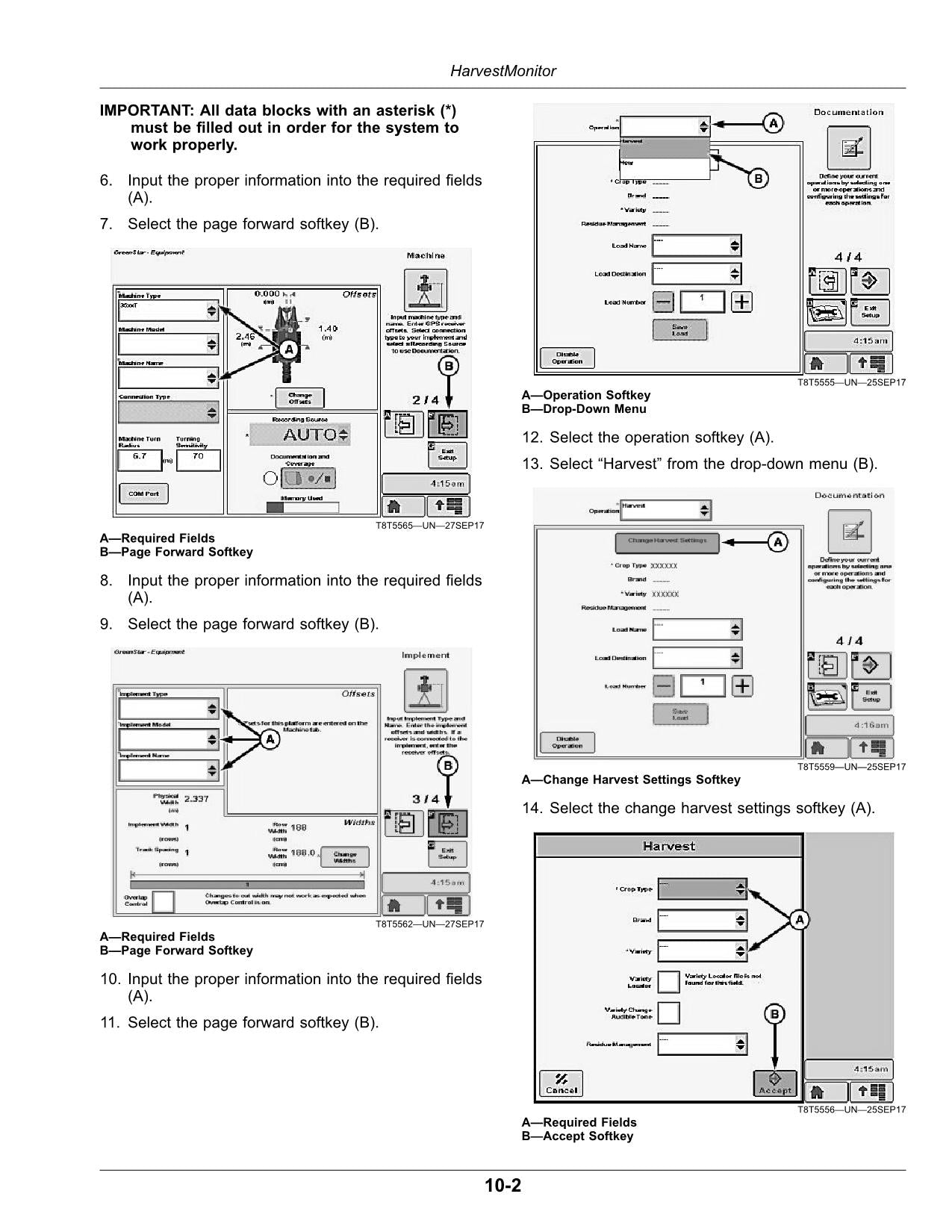 JOHN DEERE 3520 3522 Monitor HARVESTER OPERATORS MANUAL