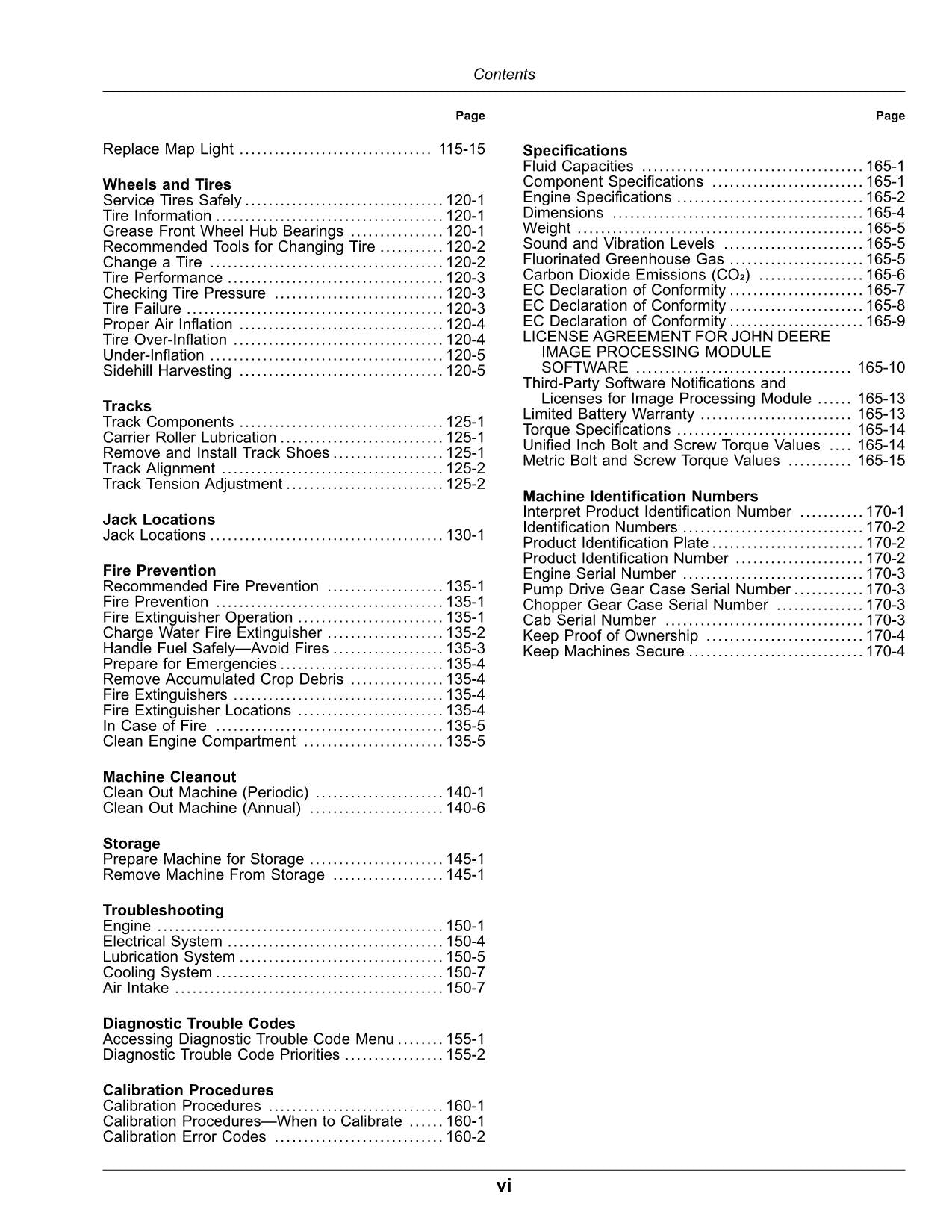 JOHN DEERE CH570 CH670 HARVESTER OPERATORS MANUAL #1