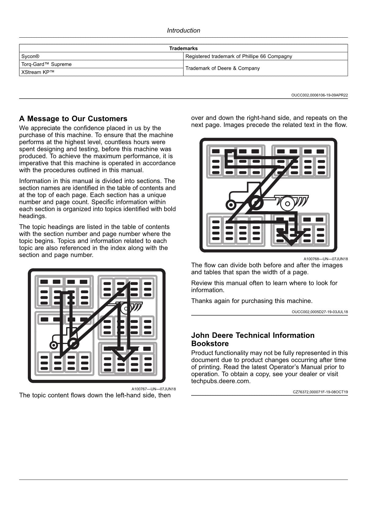 JOHN DEERE 9800 9900 HARVESTER OPERATORS MANUAL #1