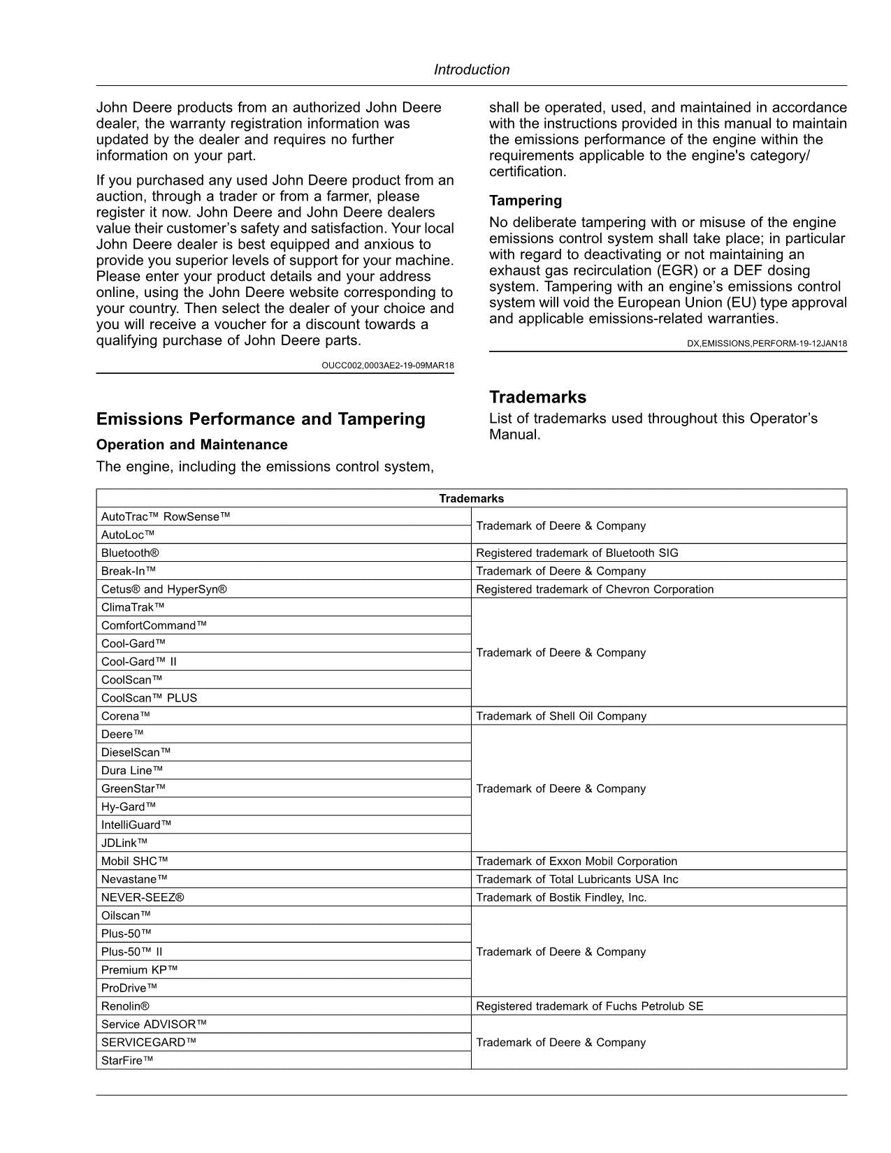 JOHN DEERE 9800 9900 HARVESTER OPERATORS MANUAL #1