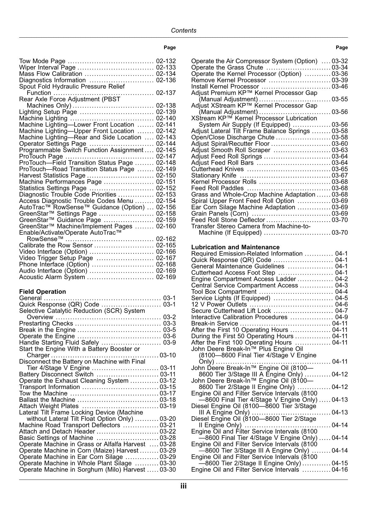 JOHN DEERE 8200 8300 8100 8600 8400 8500 HARVESTER OPERATORS MANUAL #2