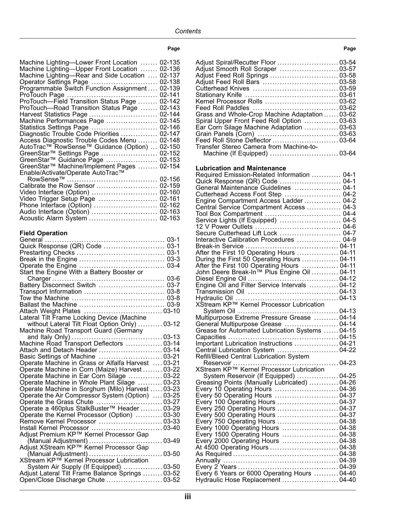 JOHN DEERE 9700 9500 9600 HARVESTER OPERATORS MANUAL