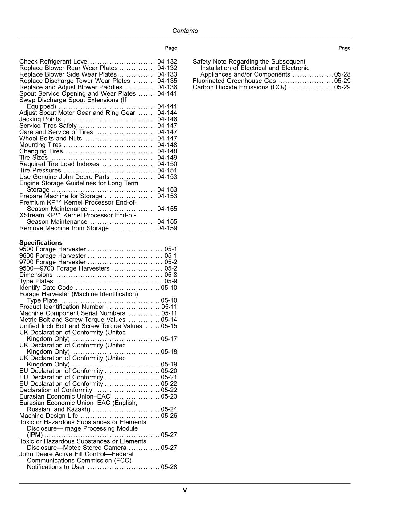 JOHN DEERE 9700 9500 9600 HARVESTER OPERATORS MANUAL