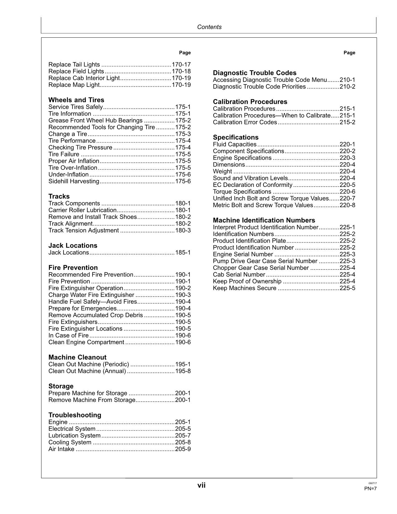 JOHN DEERE CH570 CH670 HARVESTER OPERATORS MANUAL #6