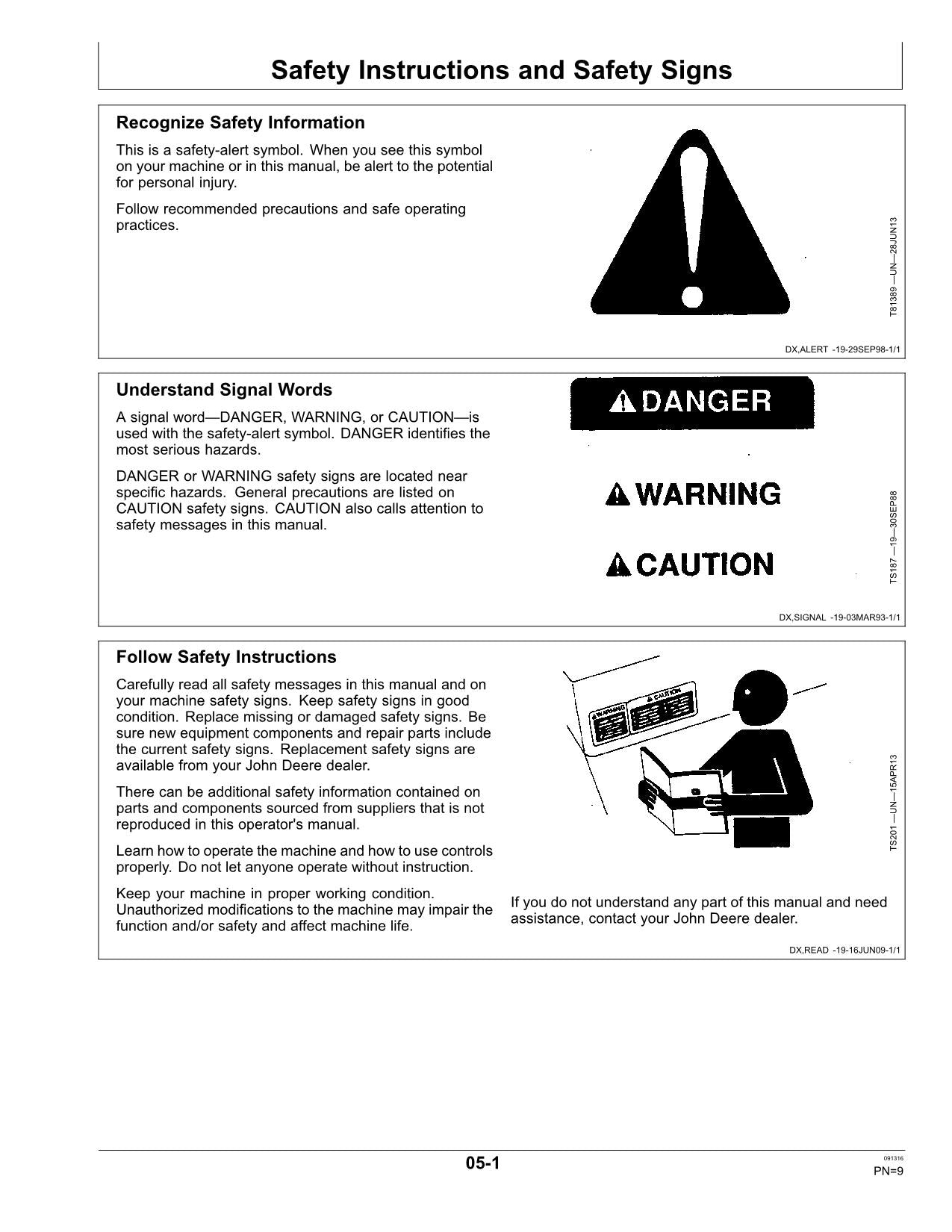 JOHN DEERE 4LZ-7 C110 COMBINE OPERATOR MANUAL