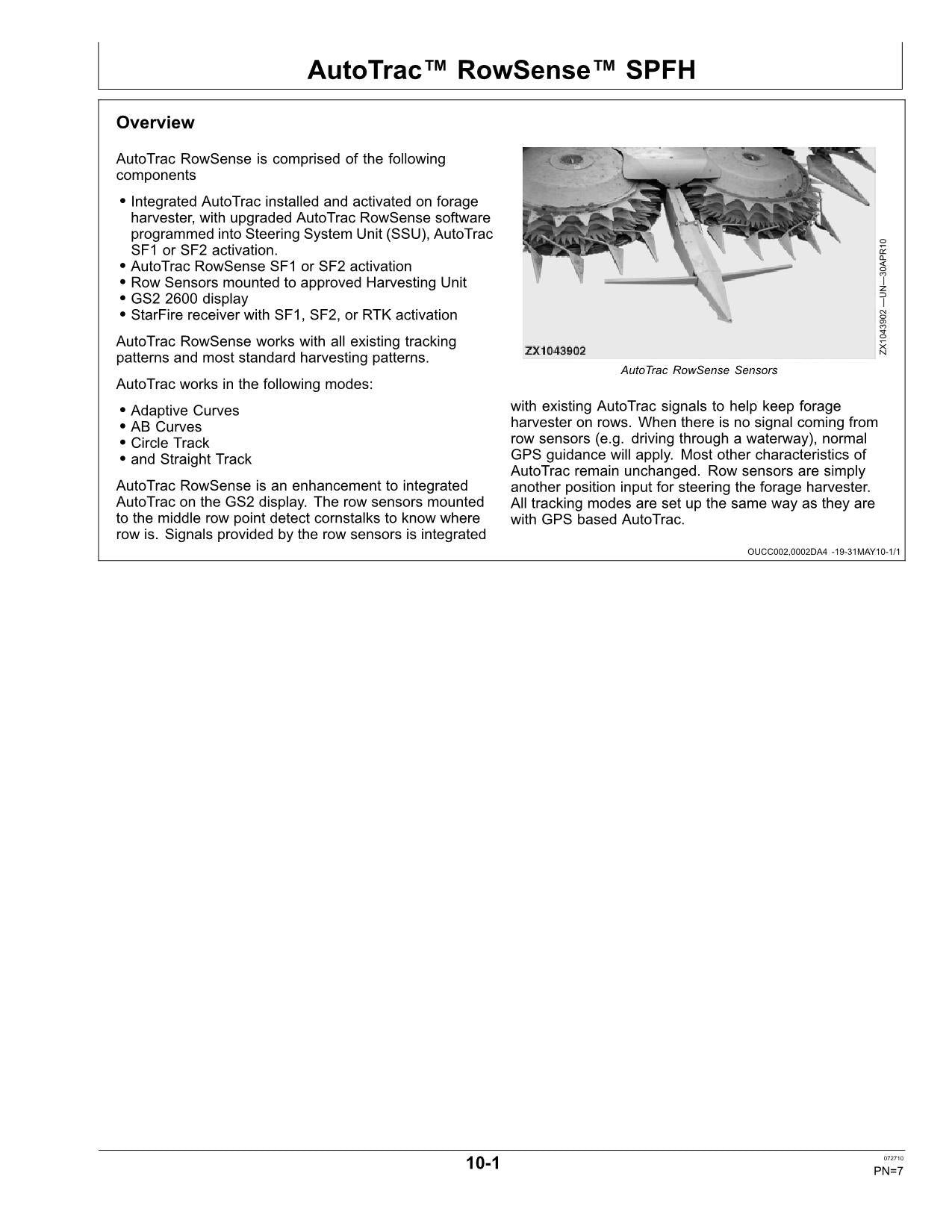 JOHN DEERE AMS GREENSTAR MONITOR SYSTEM HARVESTER OPERATORS MANUAL