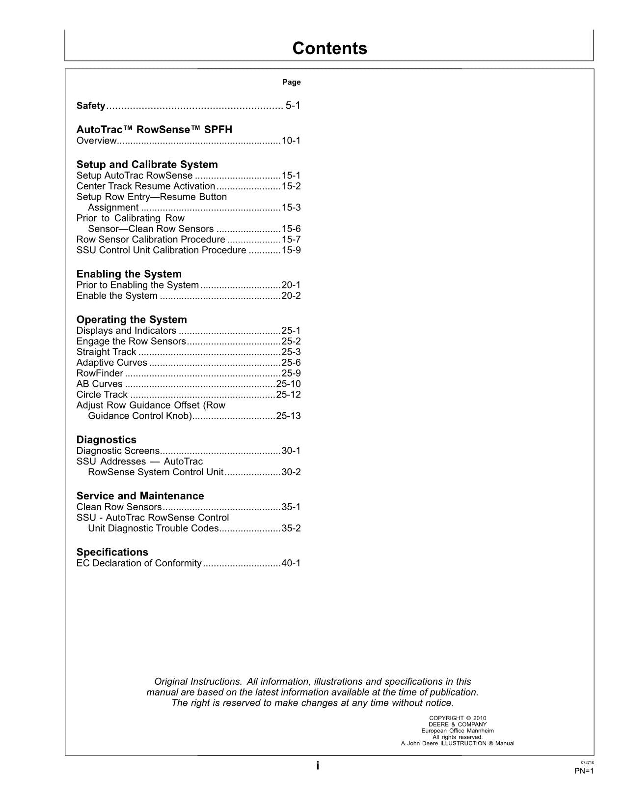 JOHN DEERE AMS GREENSTAR MONITOR SYSTEM HARVESTER OPERATORS MANUAL