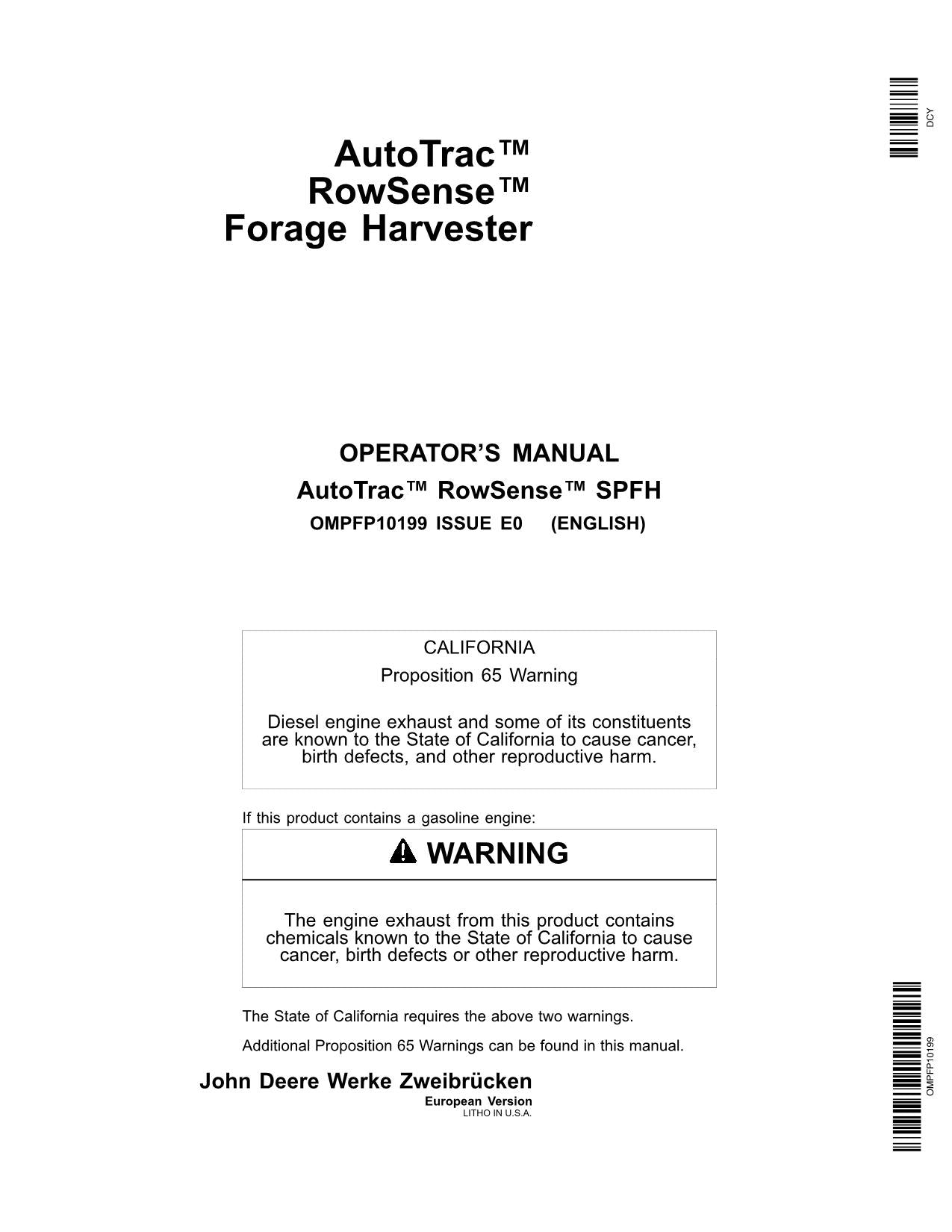 JOHN DEERE AMS GREENSTAR MONITOR SYSTEM HARVESTER OPERATORS MANUAL