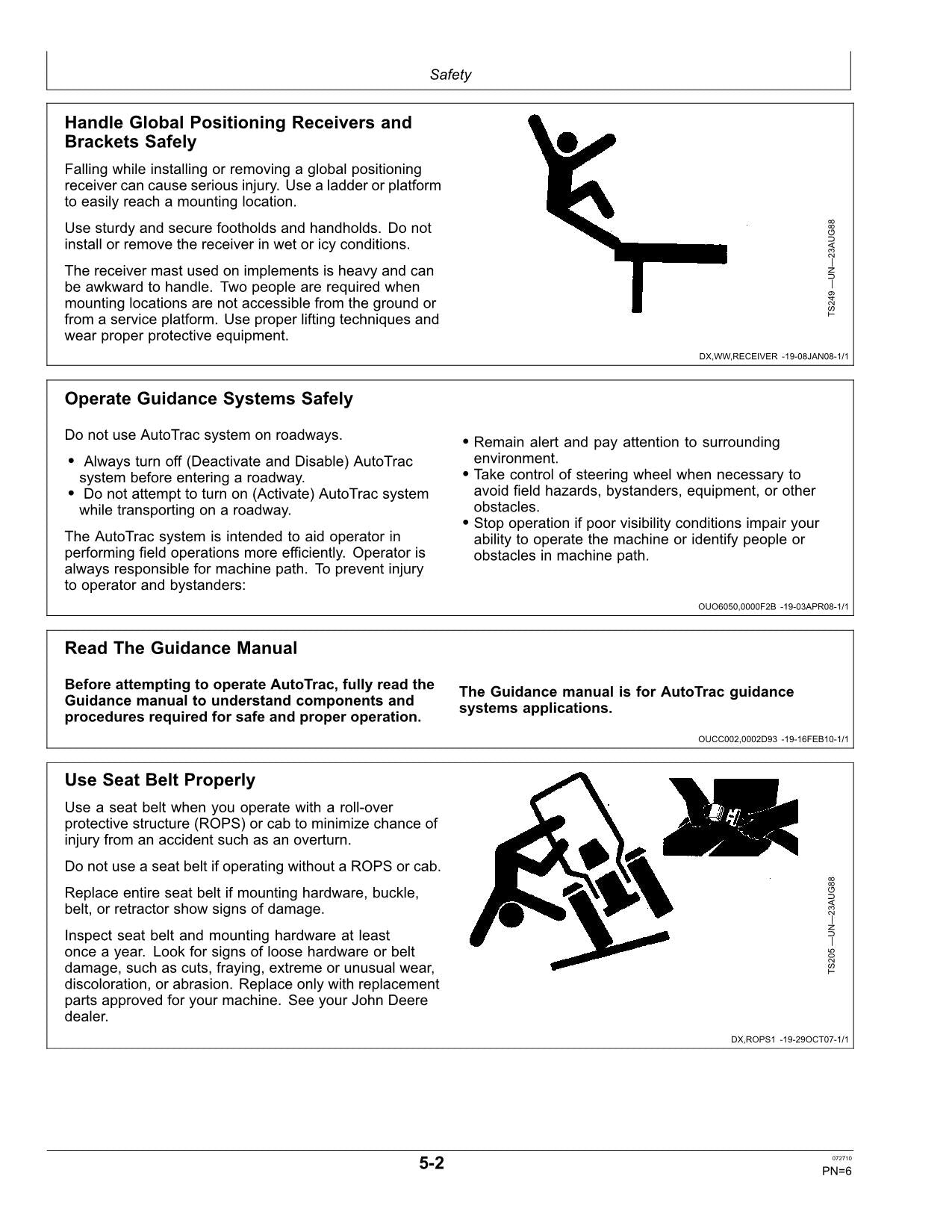 JOHN DEERE AMS GREENSTAR MONITOR SYSTEM HARVESTER OPERATORS MANUAL