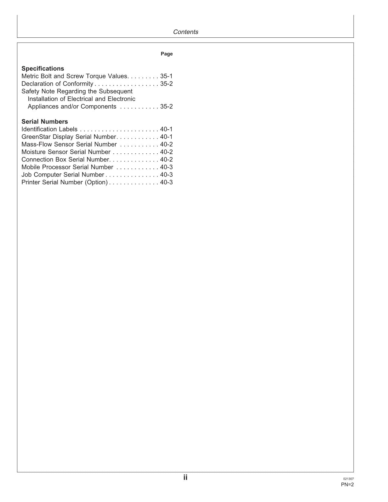 JOHN DEERE AMS GREENSTAR MONITOR SYSTEM HARVESTER OPERATORS MANUAL #1