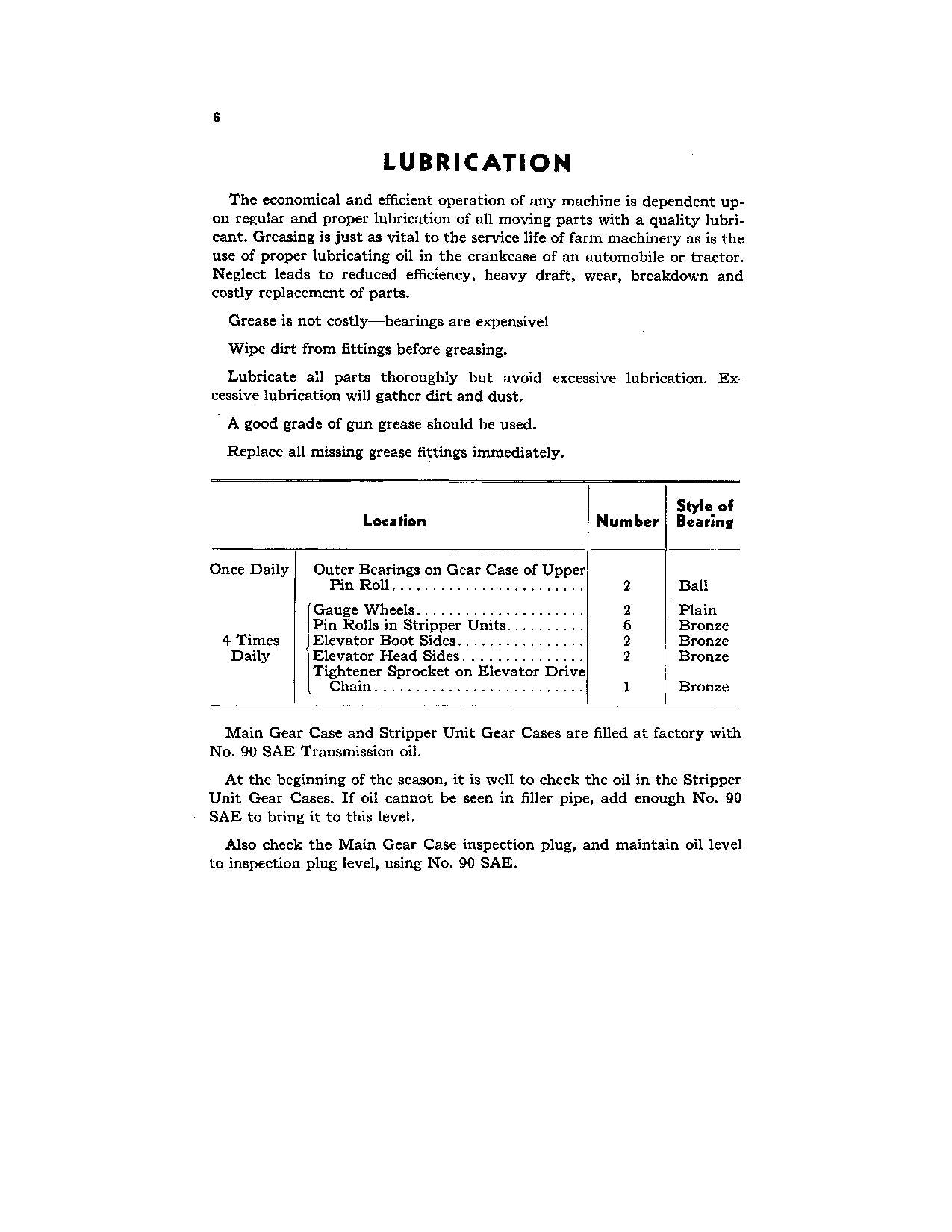 JOHN DEERE 15 HARVESTER OPERATORS MANUAL