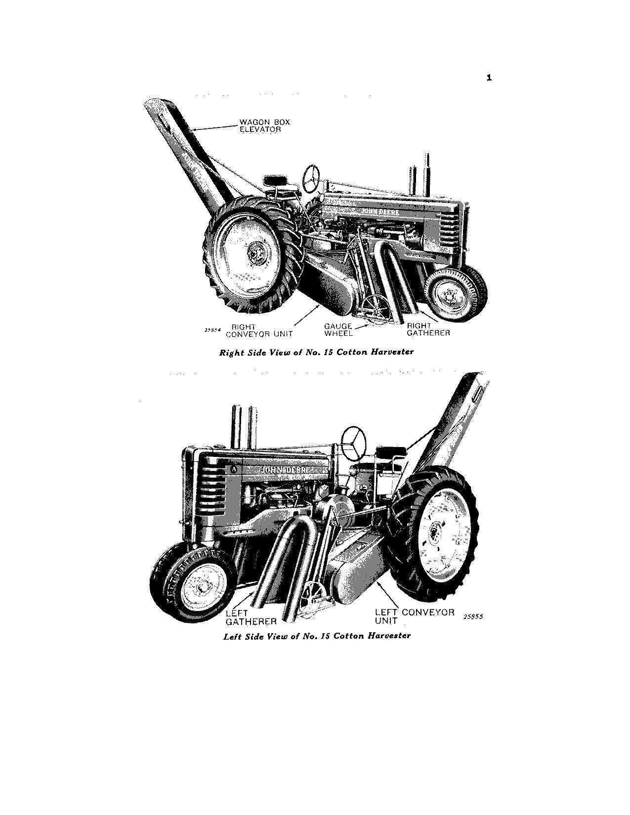 JOHN DEERE 15 HARVESTER OPERATORS MANUAL