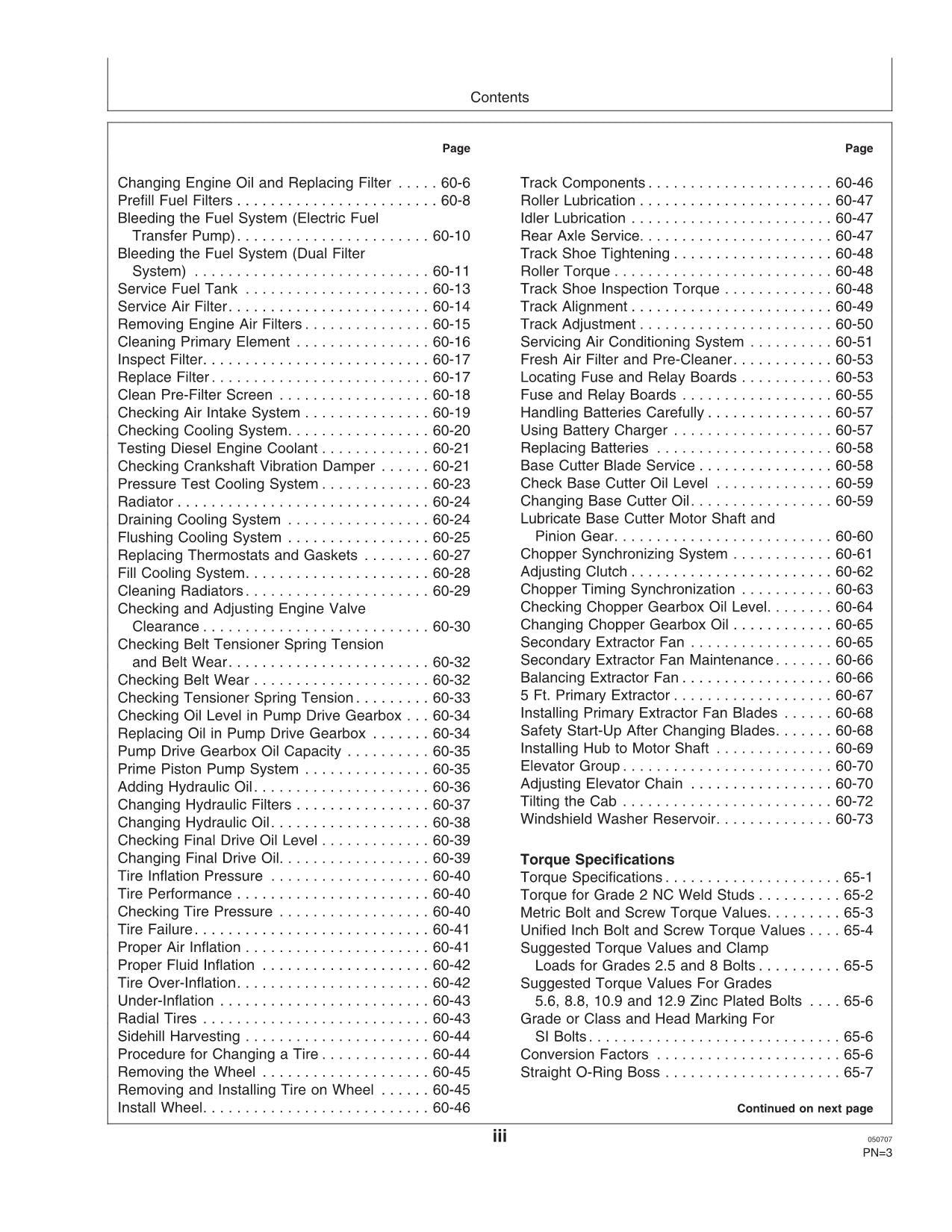 JOHN DEERE 3510 HARVESTER OPERATORS MANUAL #1