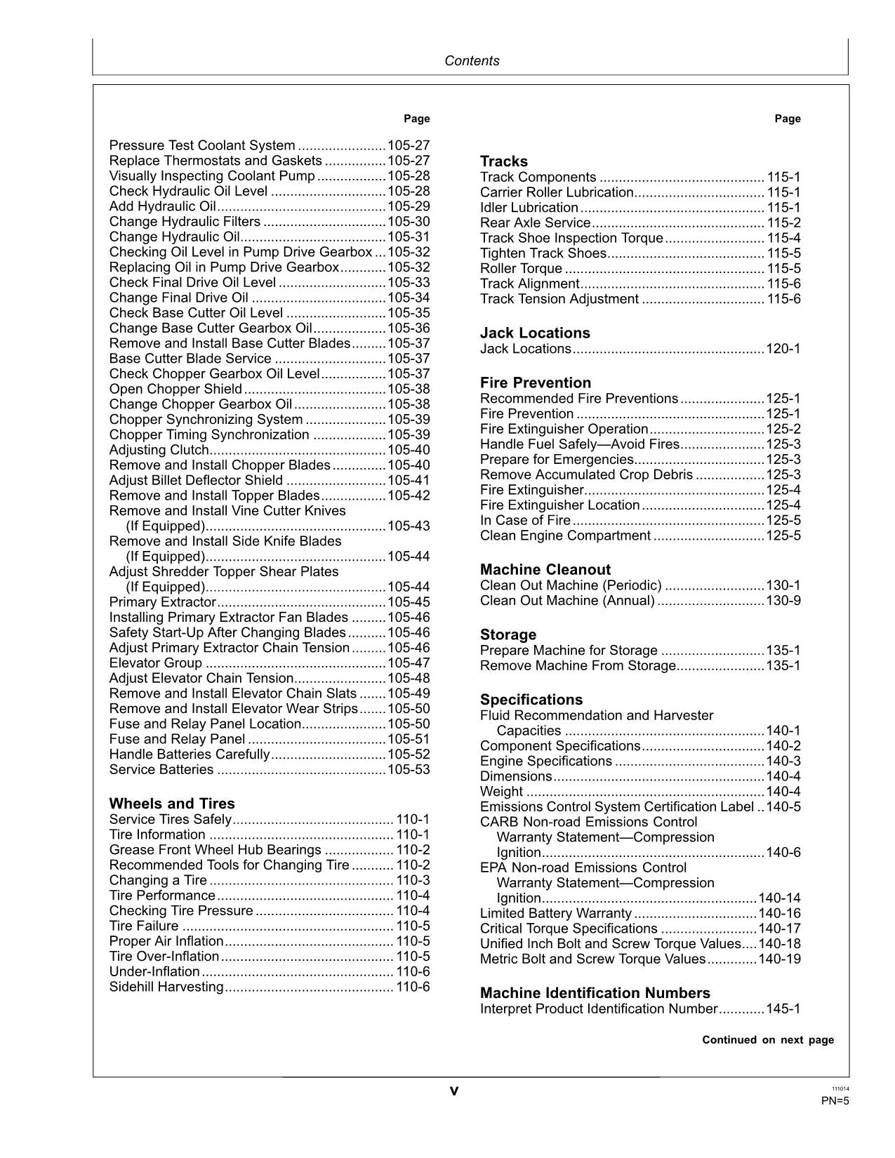 JOHN DEERE 3520 HARVESTER OPERATORS MANUAL