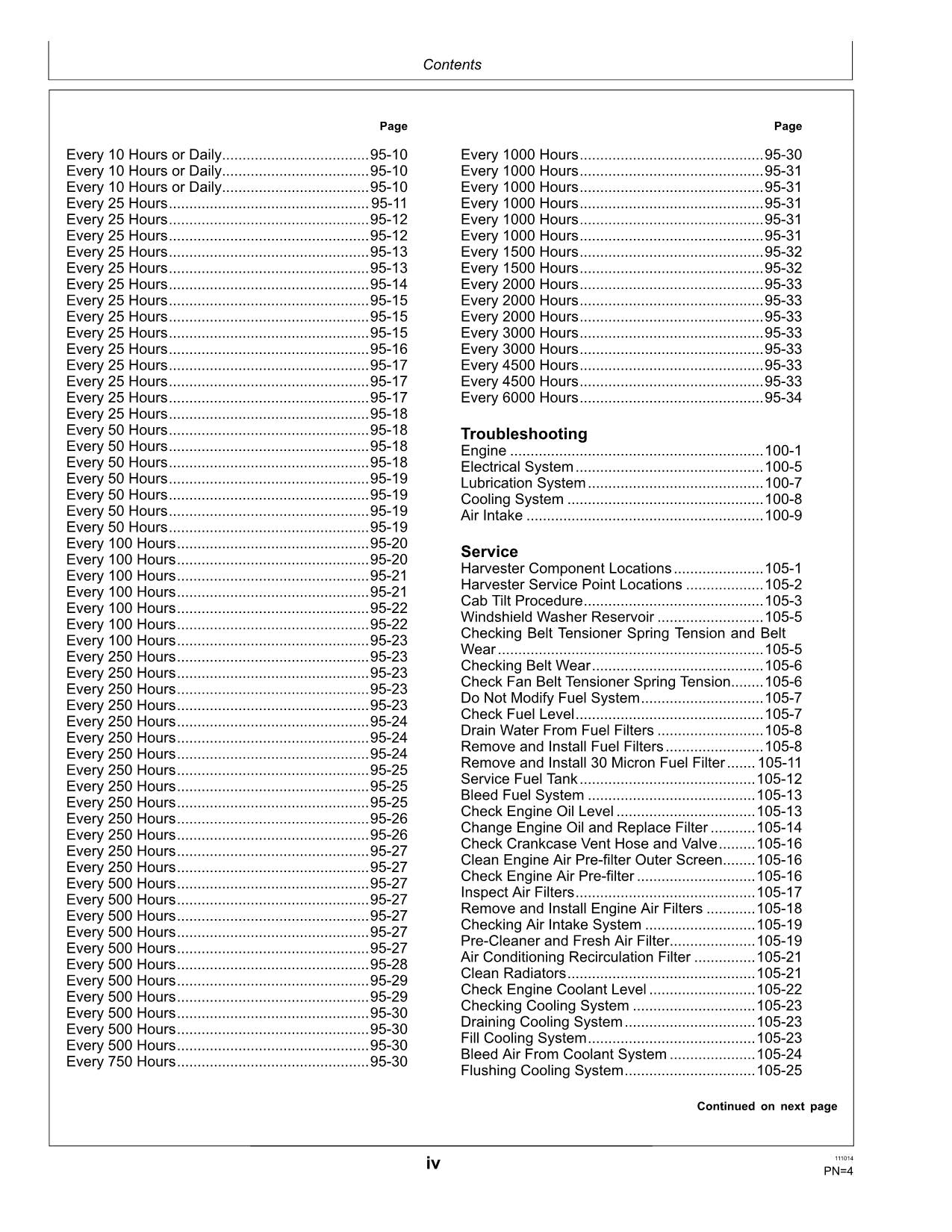 JOHN DEERE 3520 HARVESTER OPERATORS MANUAL