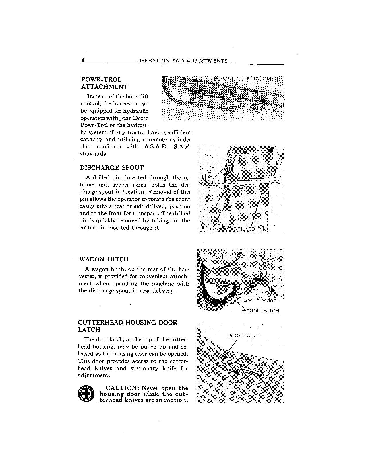 JOHN DEERE 8 HARVESTER OPERATORS MANUAL #1