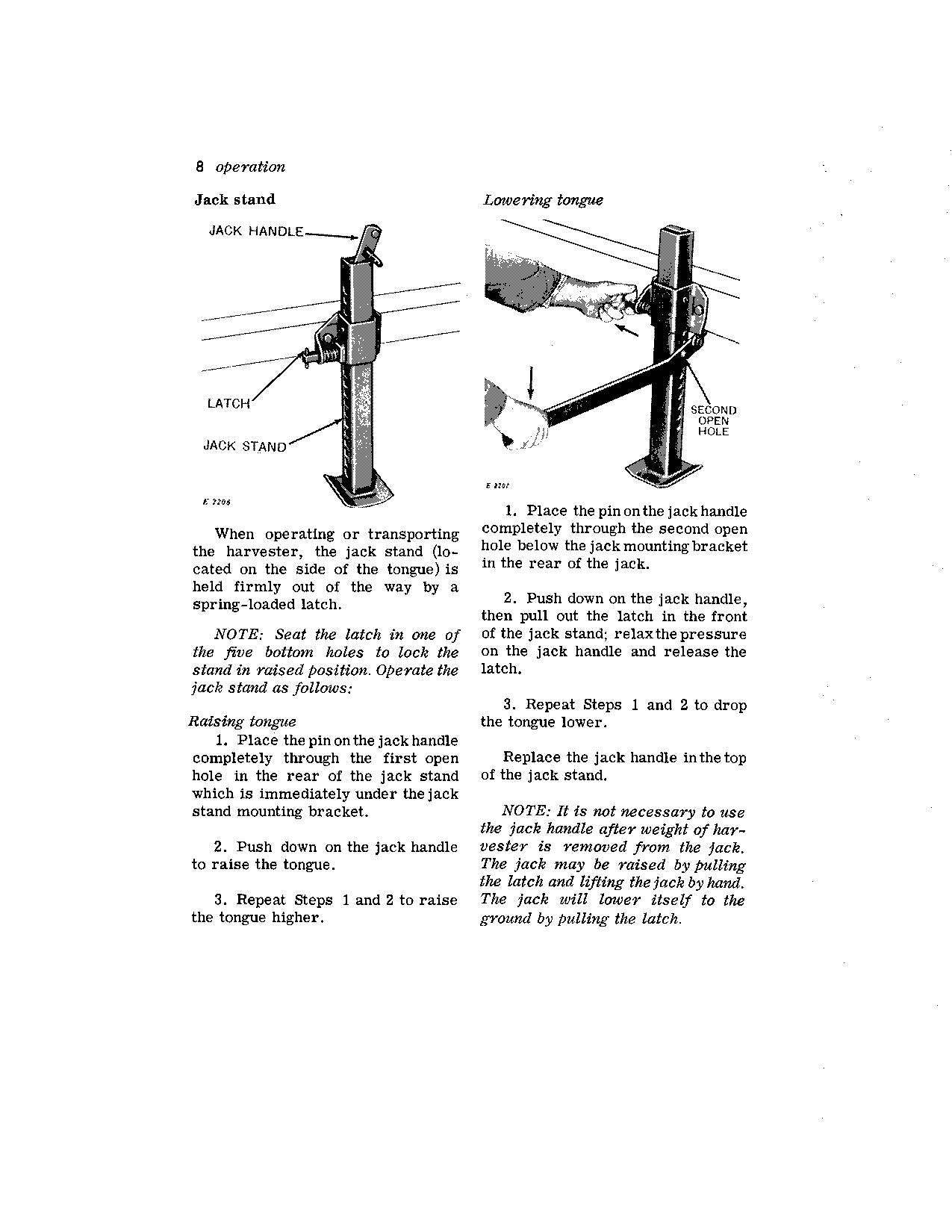 JOHN DEERE 6 HARVESTER OPERATORS MANUAL