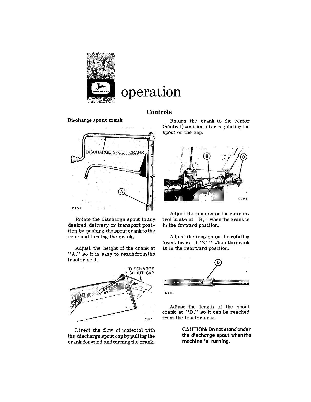 JOHN DEERE 6 HARVESTER OPERATORS MANUAL