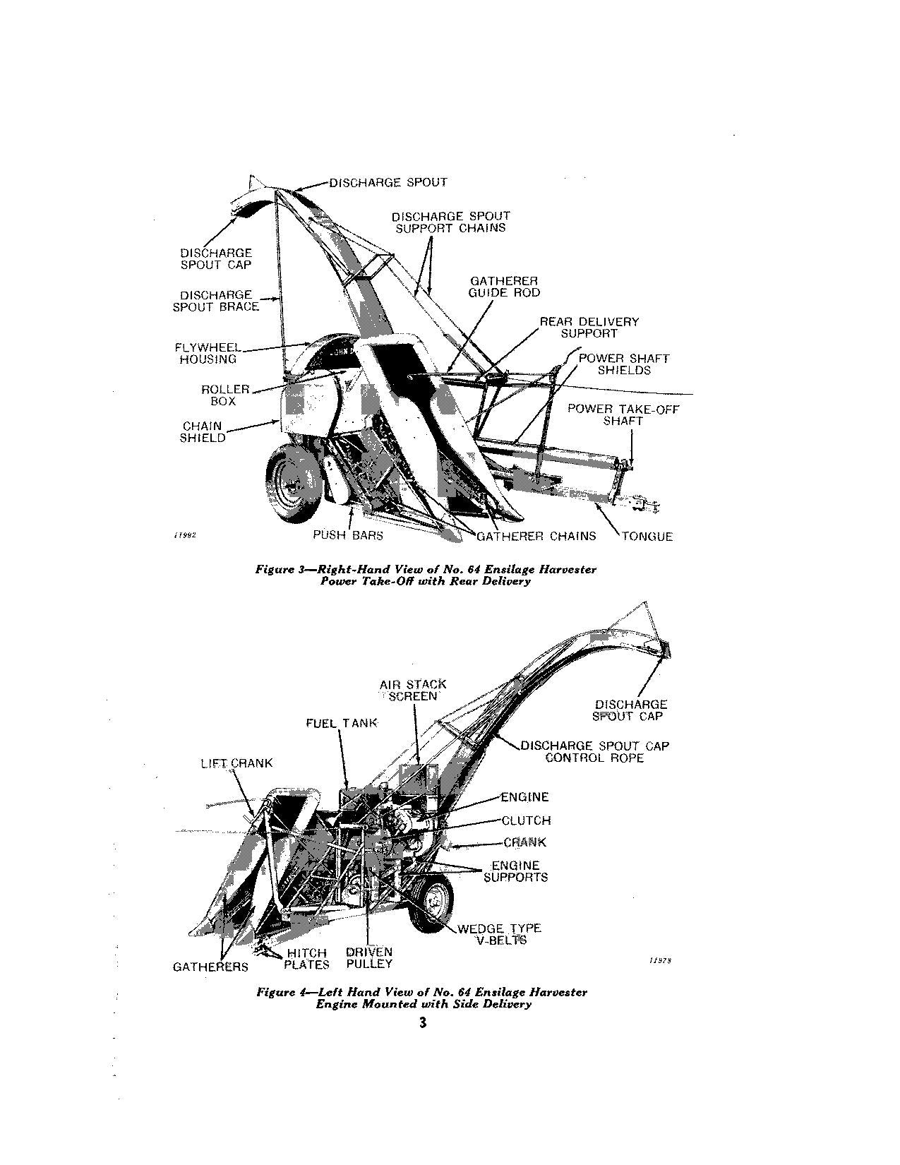 JOHN DEERE 62 64 HARVESTER OPERATORS MANUAL