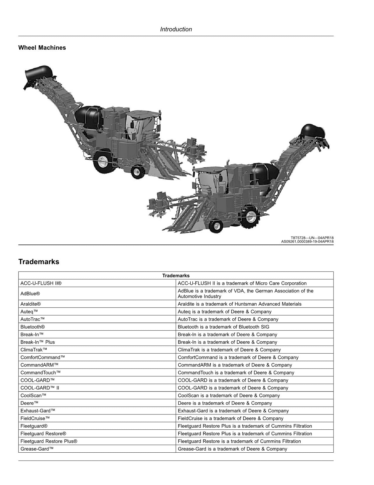 JOHN DEERE CH570 CH670 HARVESTER OPERATORS MANUAL #20