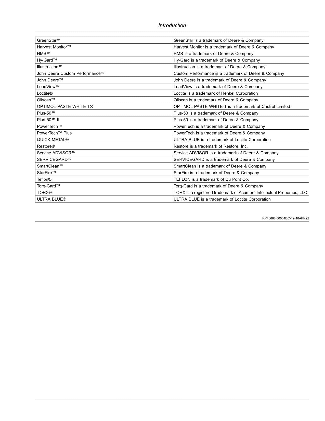 JOHN DEERE CH570 CH670 HARVESTER OPERATORS MANUAL #20