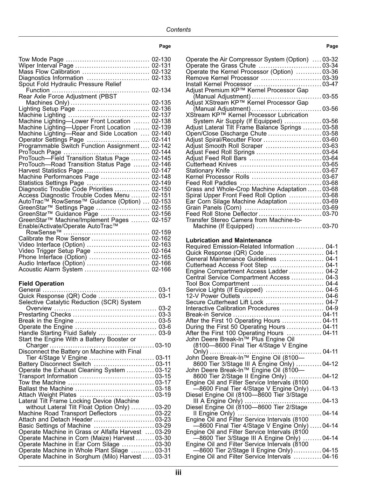 JOHN DEERE 8200 8300 8100 8600 8400 8500 HARVESTER OPERATORS MANUAL #3