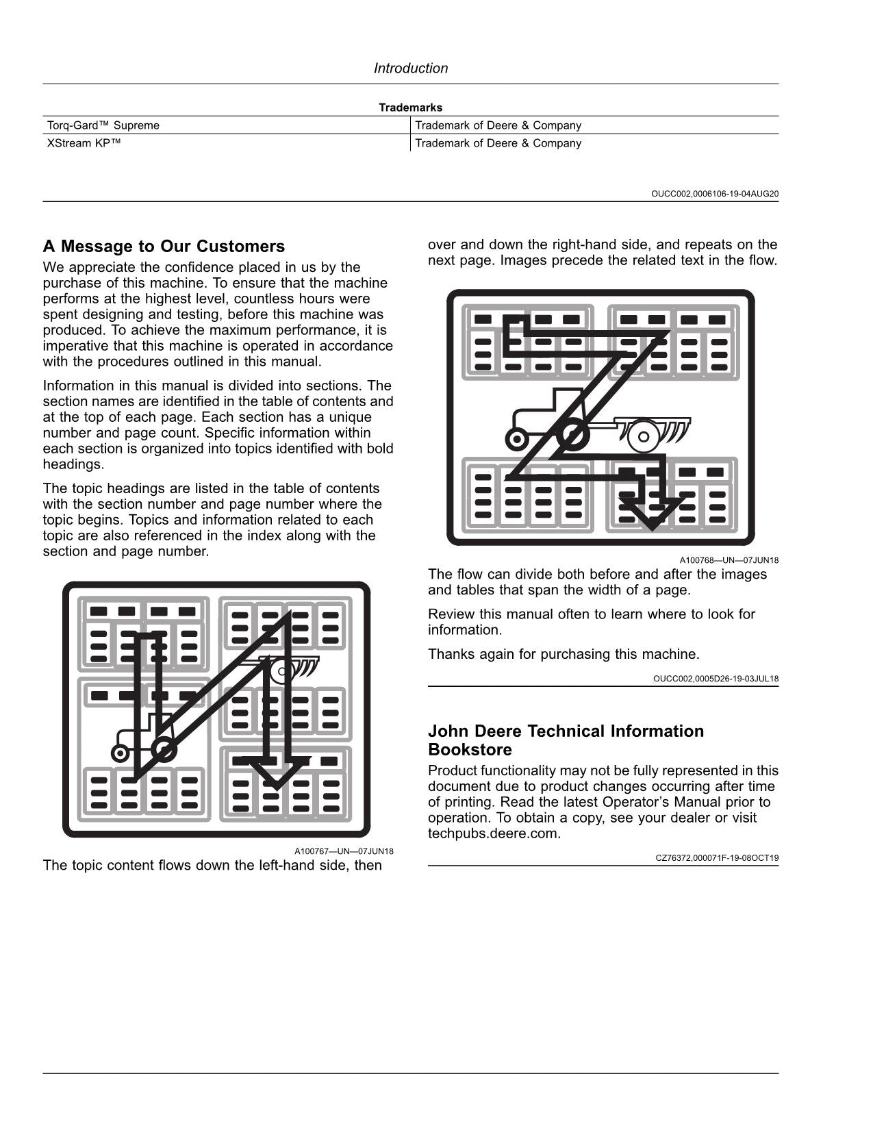 JOHN DEERE 8200 8300 8100 8600 8400 8500 HARVESTER OPERATORS MANUAL #3