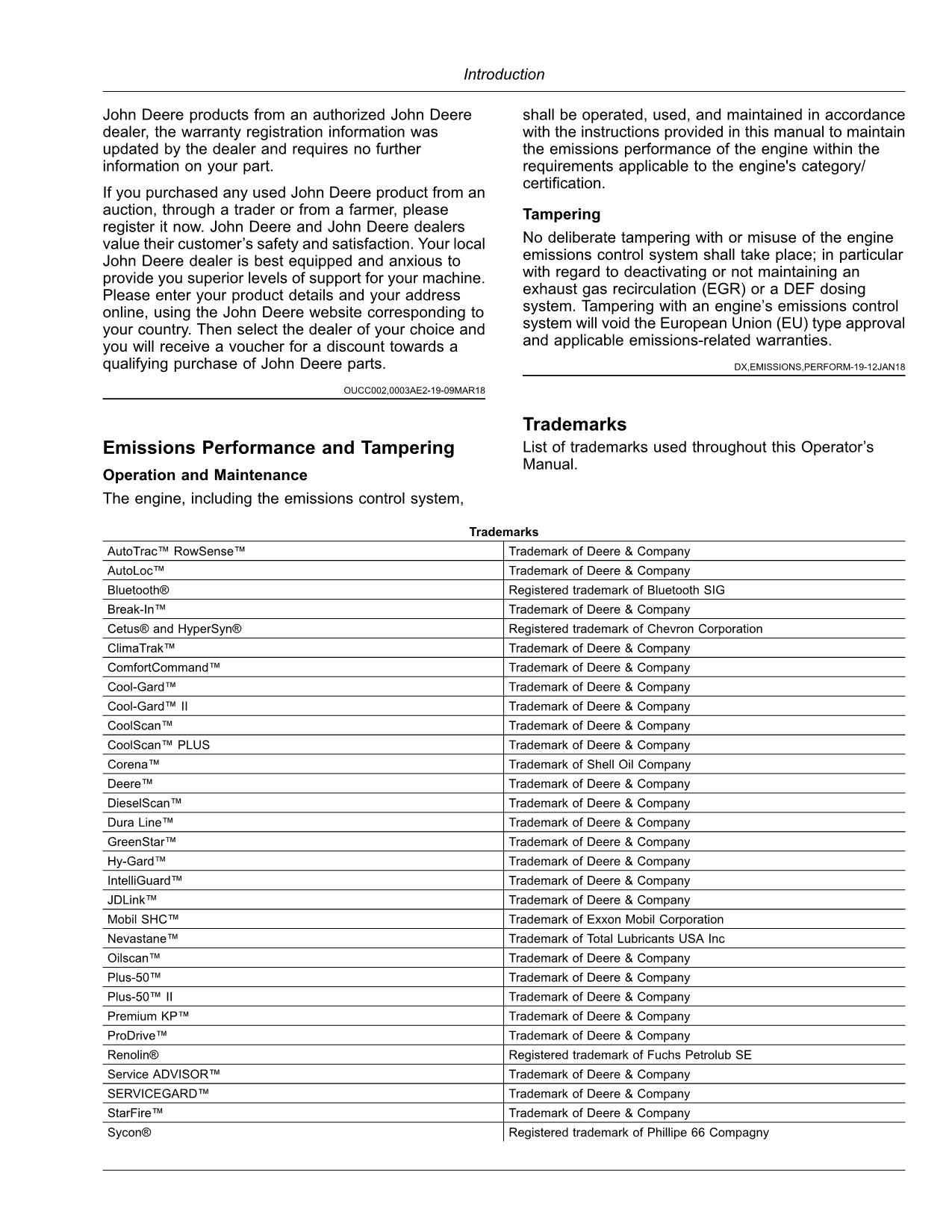 JOHN DEERE 9700 9800 9900 HARVESTER OPERATORS MANUAL #5