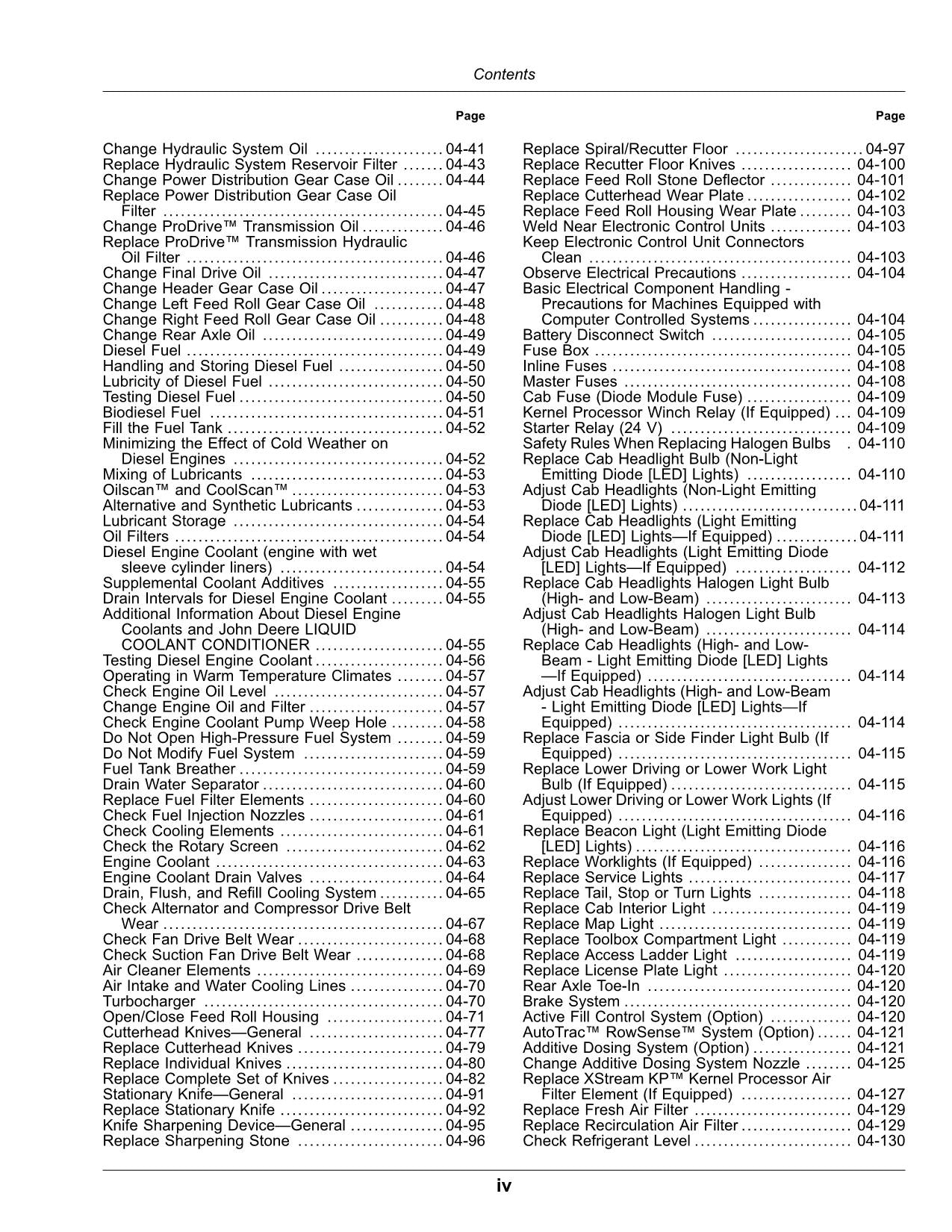 JOHN DEERE 9500 9600 HARVESTER OPERATORS MANUAL