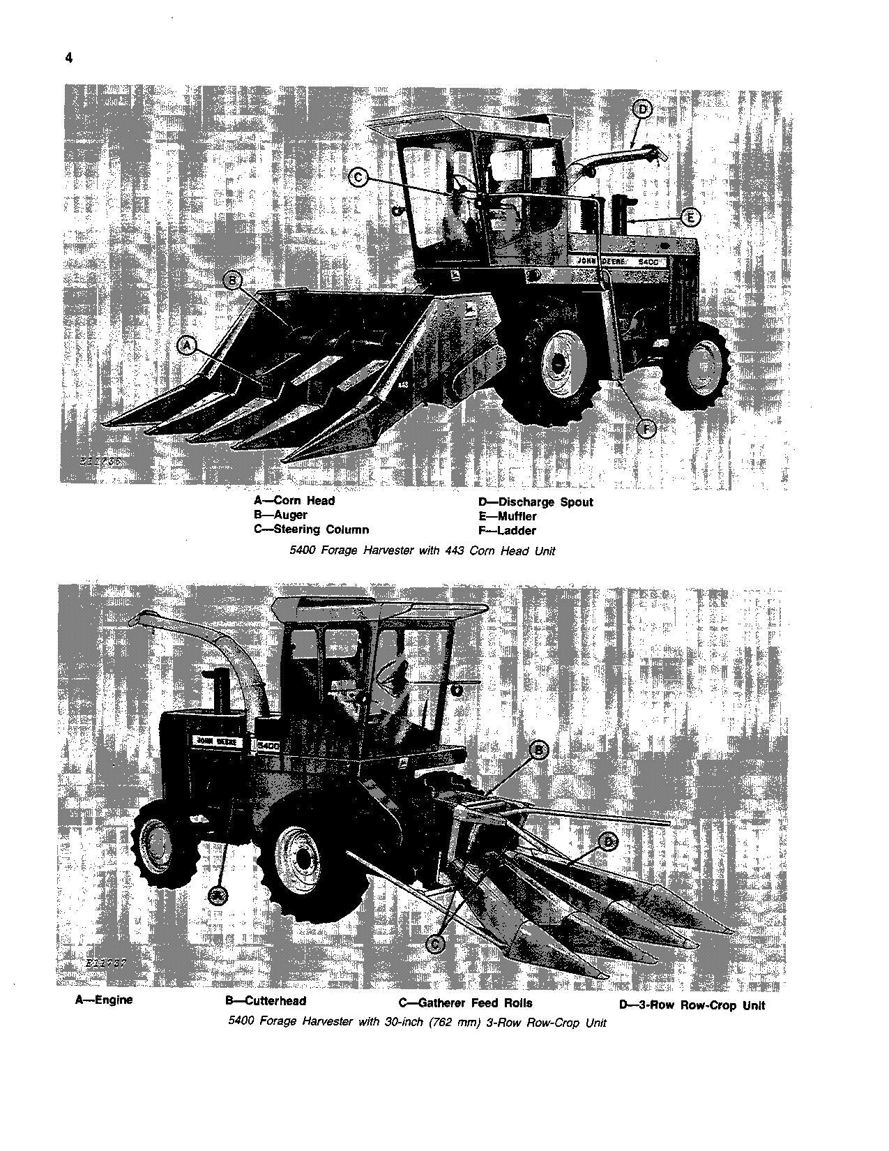 JOHN DEERE 5200 5400 5460 5720 HARVESTER OPERATORS MANUAL