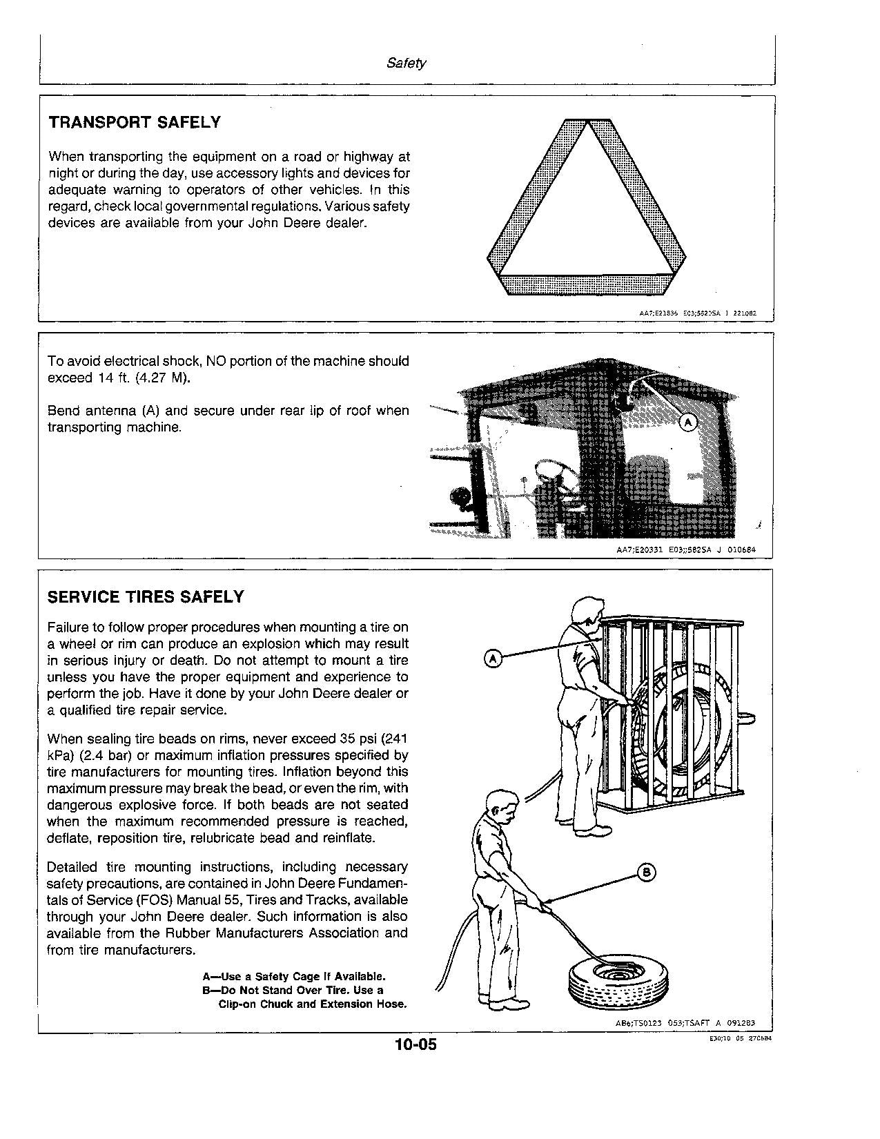 JOHN DEERE 5720 5820 HARVESTER OPERATORS MANUAL #2